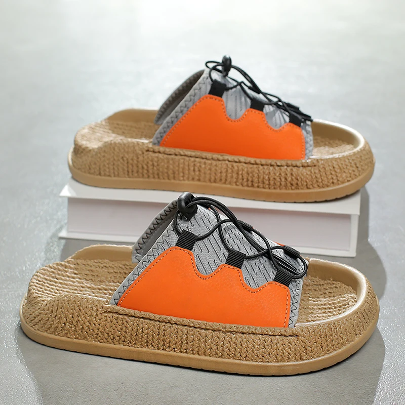 Fashion and Comfortable Flat Sole Wear Resistant Footwear Summer New Mens Slippers Thick Sole Home One Word Sandals and Slippers
Fashion and Comfortable Flat Sole Wear Resistant Footwear Summer New Mens Slippers Thick Sole Home One Word Sandals and Slippers