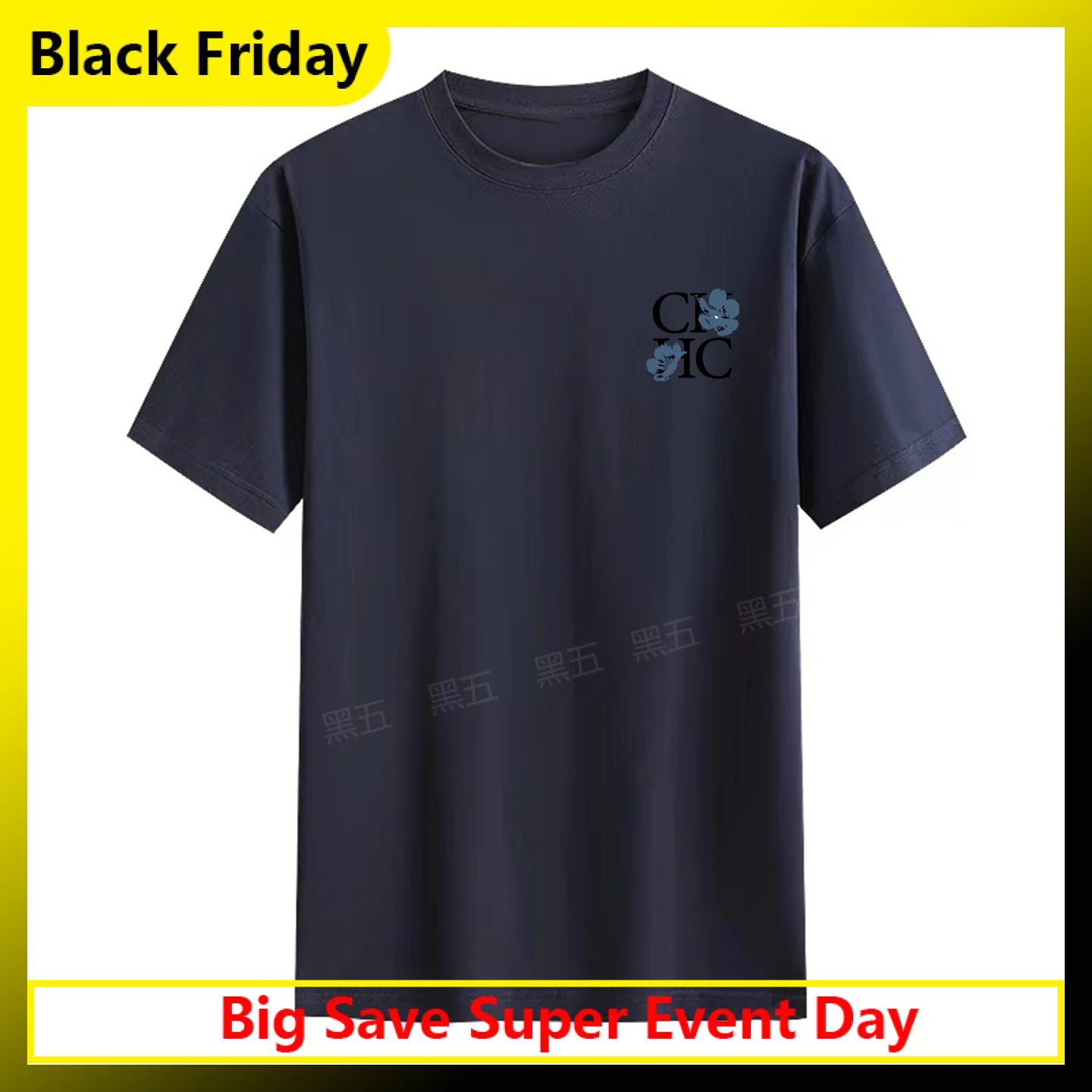 CH Right Side Print Cotton T-Shirt Blue Floral Pattern Vintage Artistic Round Neck Unisex Casual Top
CH Right Side Print Cotton T-Shirt Blue Floral Pattern Vintage Artistic Round Neck Unisex Casual Top