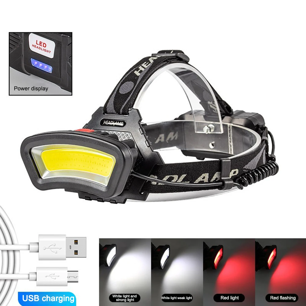 COB LED Headlight 1000LM USB Rechargeable Camping Flashlight Head Light Torch Lamp Wide Angle LED Headlight with 2*18650 Battery
COB LED Headlight 1000LM USB Rechargeable Camping Flashlight Head Light Torch Lamp Wide Angle LED Headlight with 2*18650 Battery