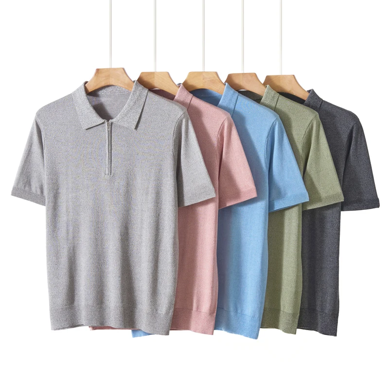 Мужской свитер-поло с коротким рукавом из 100% лиоцелла с цветочным узором, на молнии, летний, новый, свободный крой, повседневный, размеры M-4XL, вязаный пуловер-рубашка, топ
Мужской свитер-поло с коротким рукавом из 100% лиоцелла с цветочным узором, на молнии, летний, новый, свободный крой, повседневный, размеры M-4XL, вязаный пуловер-рубашка, топ