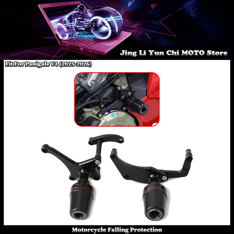 Motorcycle Falling Protection Frame Slider Fairing Guard Anti Crash Pad Protector Fit For DUCATI PANIGALE Panigale V4 2025-2026