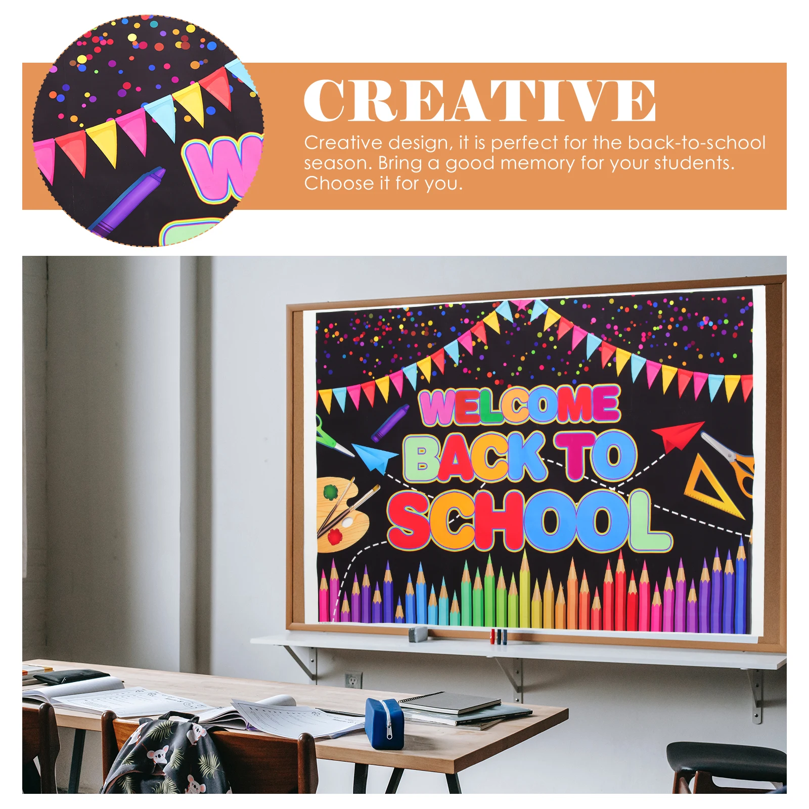 1pcs Back to School Party Backdrop 120x80cm Premium Polyester Clear Prints Bright Colors Welcoming Letters School Decorations
1pcs Back to School Party Backdrop 120x80cm Premium Polyester Clear Prints Bright Colors Welcoming Letters School Decorations
