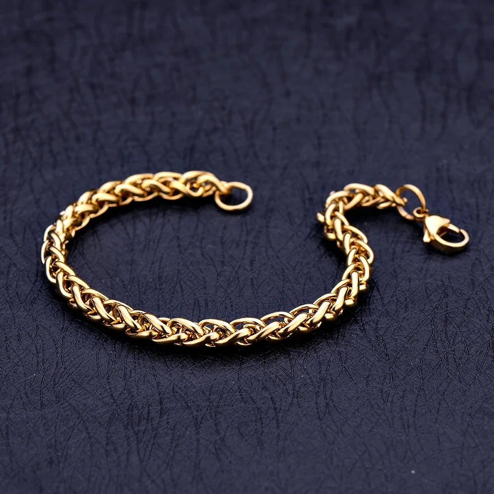 Stainless Steel Golden Keel Chain Bracelet Fashion Jewelry For Women and Men Wedding Birthday Party Gift
Stainless Steel Golden Keel Chain Bracelet Fashion Jewelry For Women and Men Wedding Birthday Party Gift