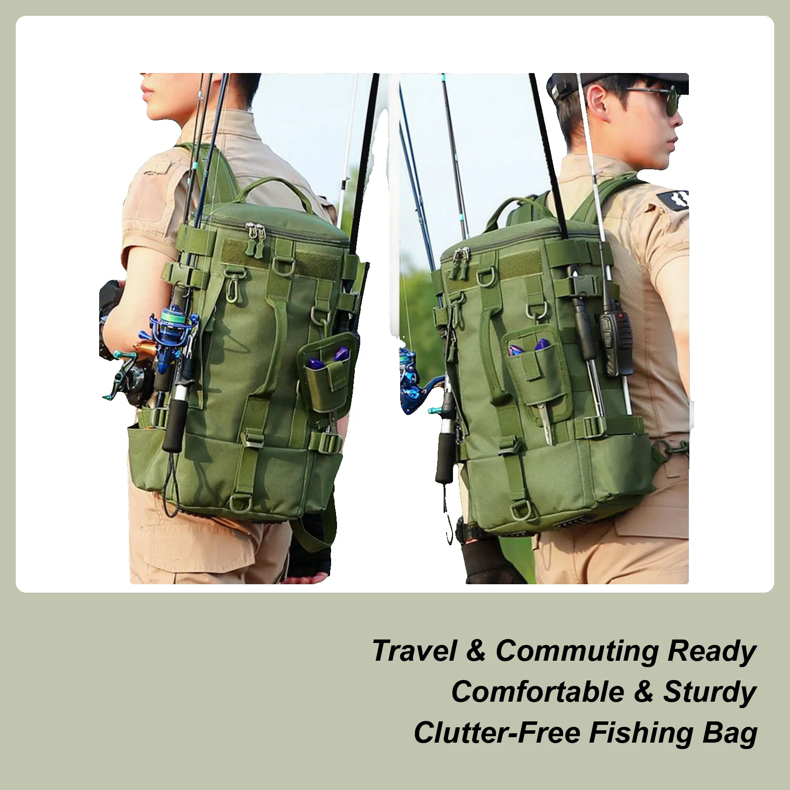 Fishing Backpack Organizer Oxford Multi Pocket Tackle Box Backpack With Rod Holder For Men Women Lures Bait Hiking Camping
Fishing Backpack Organizer Oxford Multi Pocket Tackle Box Backpack With Rod Holder For Men Women Lures Bait Hiking Camping