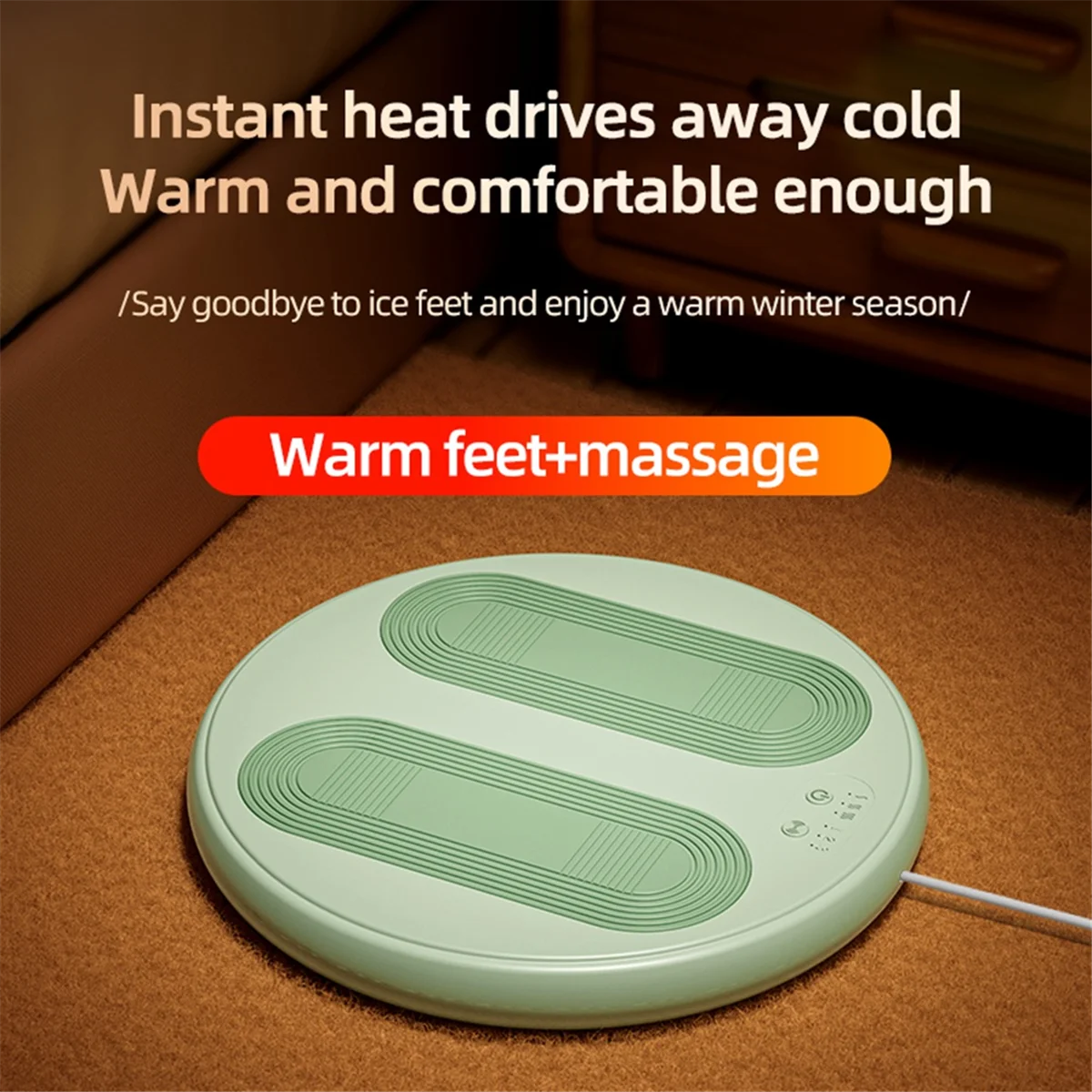 GOB-oFoot warm artifact Foot massage heater home office under the desk massage electric
GOB-oFoot warm artifact Foot massage heater home office under the desk massage electric