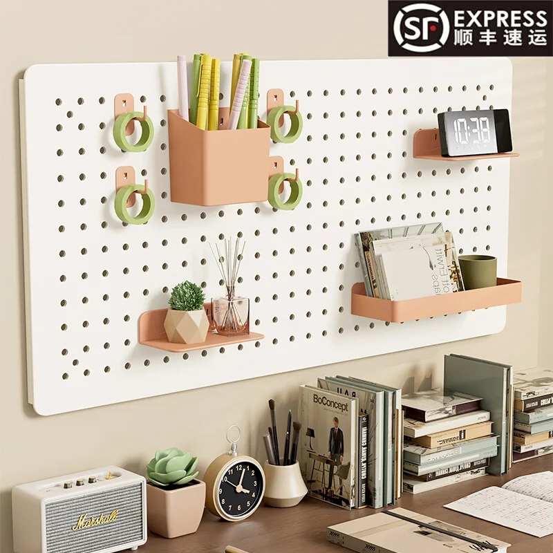 Desktop hole board shelf, student desk storage display stand, no punching, wall hanging, household entrance
Desktop hole board shelf, student desk storage display stand, no punching, wall hanging, household entrance