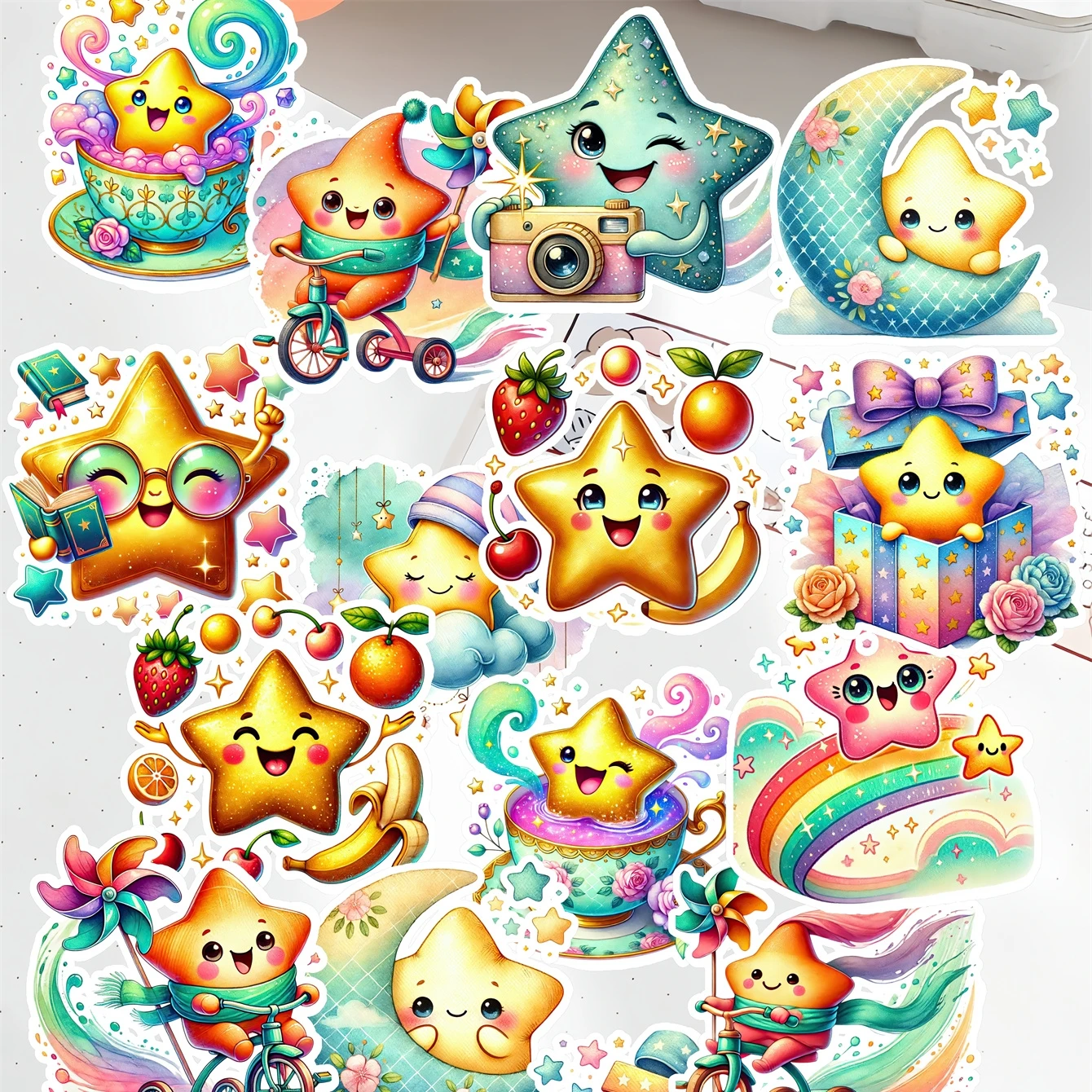 20pcs Creative Kawaii Self-made Cute Smile Star Moon Stickers/ Beautiful Stickers /decorative Sticker /DIY Craft Photo Album
20pcs Creative Kawaii Self-made Cute Smile Star Moon Stickers/ Beautiful Stickers /decorative Sticker /DIY Craft Photo Album