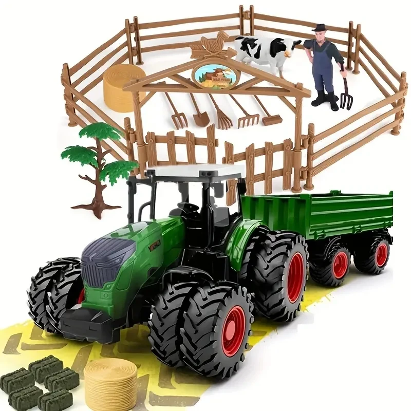 16.5" Big Tractor Toy,Farm Toy,Farm Animals Set,Include Truck Toy and Traile,Fence,Farmer,Animals,Tool,Farm Set for Gift
16.5" Big Tractor Toy,Farm Toy,Farm Animals Set,Include Truck Toy and Traile,Fence,Farmer,Animals,Tool,Farm Set for Gift