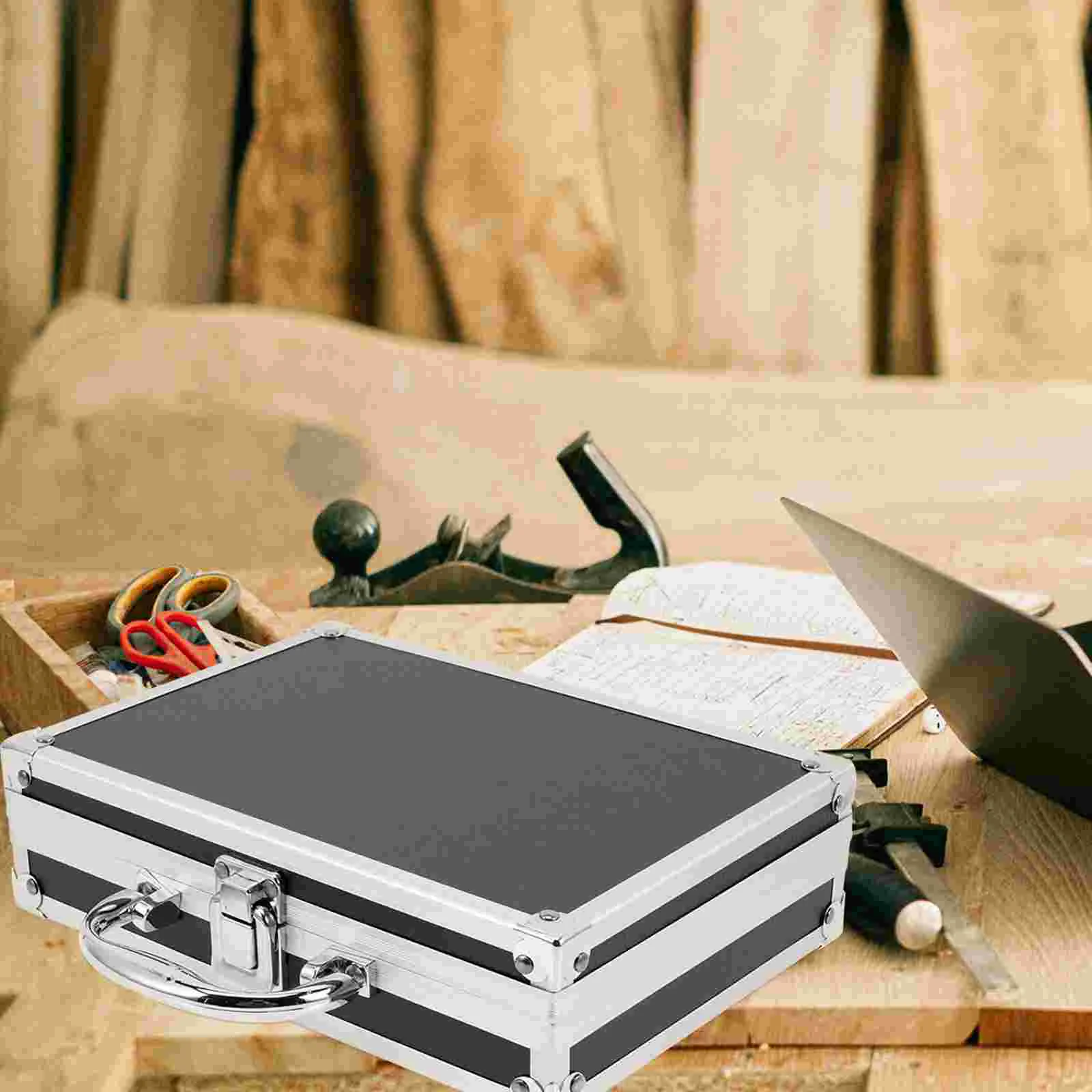 02 Black Right Angle Toolbox Password Lock Large Capacity Storage Hardware Jewelry Medicine First Aid Travel Office School
02 Black Right Angle Toolbox Password Lock Large Capacity Storage Hardware Jewelry Medicine First Aid Travel Office School