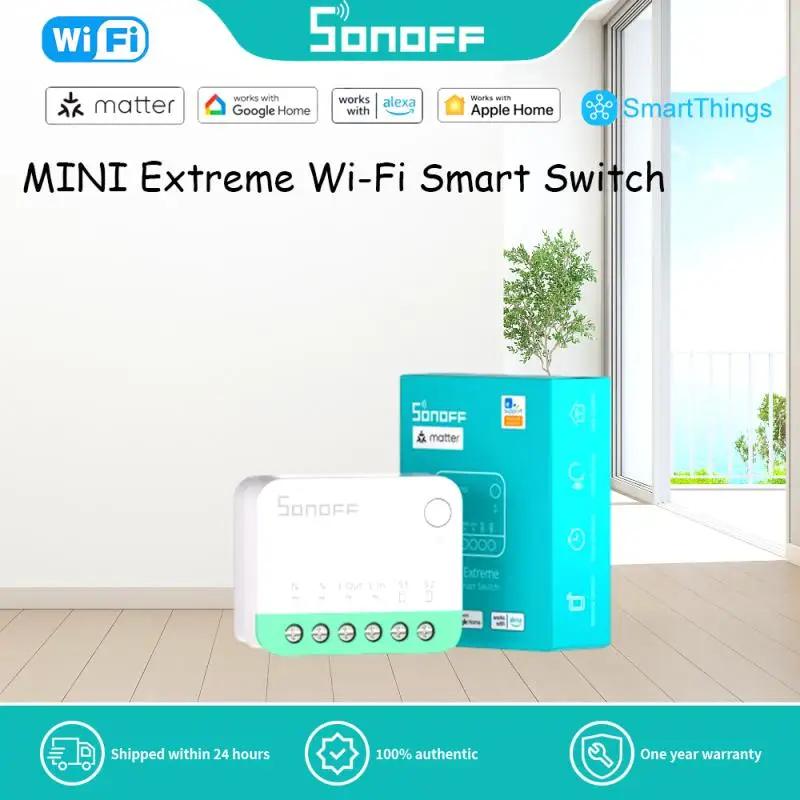 НОВЫЙ SONOFF MINIR4M Matter Wi-Fi умный переключатель мини модуль домашней автоматизации локальное подключение для Alexa Google Home SmartThings
НОВЫЙ SONOFF MINIR4M Matter Wi-Fi умный переключатель мини модуль домашней автоматизации локальное подключение для Alexa Google Home SmartThings