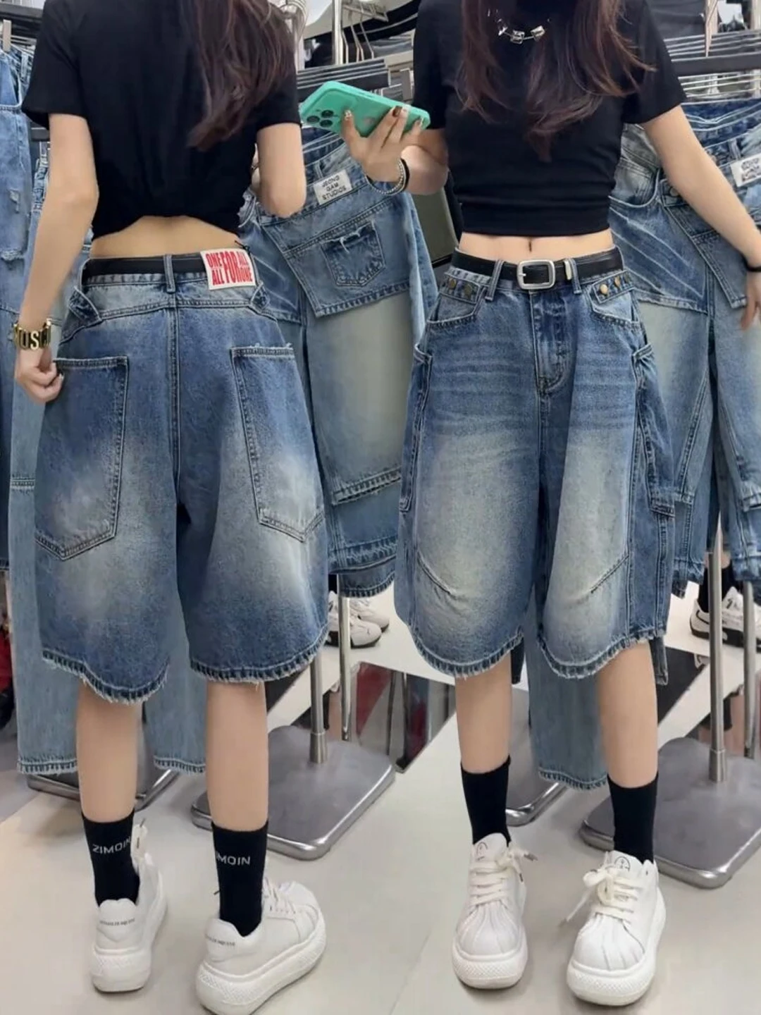 High Waist Wide Leg Short Jeans Women's Summer Thin New Style American Denim plus Size Slimming Pants Commute Style
High Waist Wide Leg Short Jeans Women's Summer Thin New Style American Denim plus Size Slimming Pants Commute Style