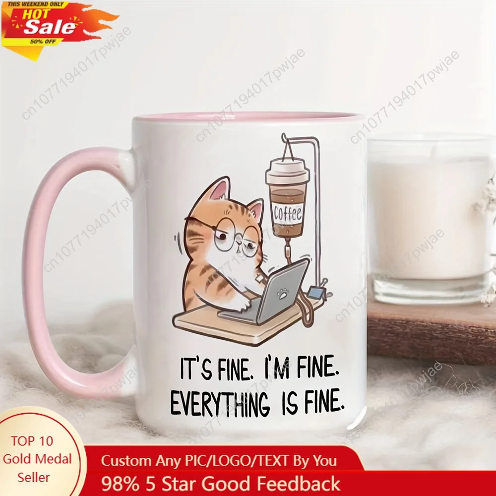 1pc It'S Okay I'M Okay, Everything Is Okay a Humorous And Fun Cat-Themed Infusion Cup Essential Water Cup for Hard Worker
1pc It'S Okay I'M Okay, Everything Is Okay a Humorous And Fun Cat-Themed Infusion Cup Essential Water Cup for Hard Worker