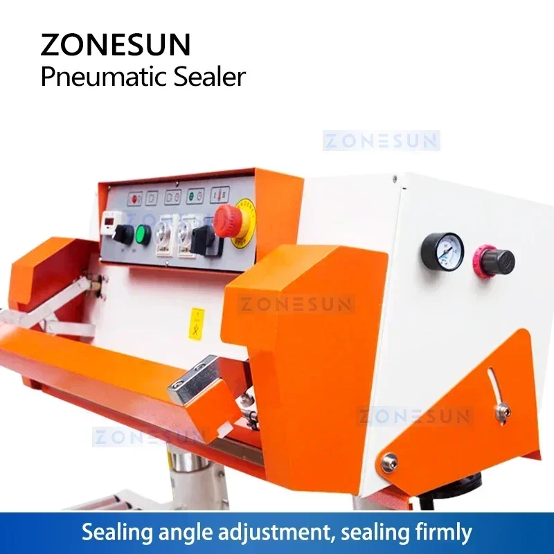 ZONESUN ZS-QLF700A 700mm Pneumatic Band Sealer Vertical Plastic Bag Sealing Machine Large Pouch Food Packager
ZONESUN ZS-QLF700A 700mm Pneumatic Band Sealer Vertical Plastic Bag Sealing Machine Large Pouch Food Packager