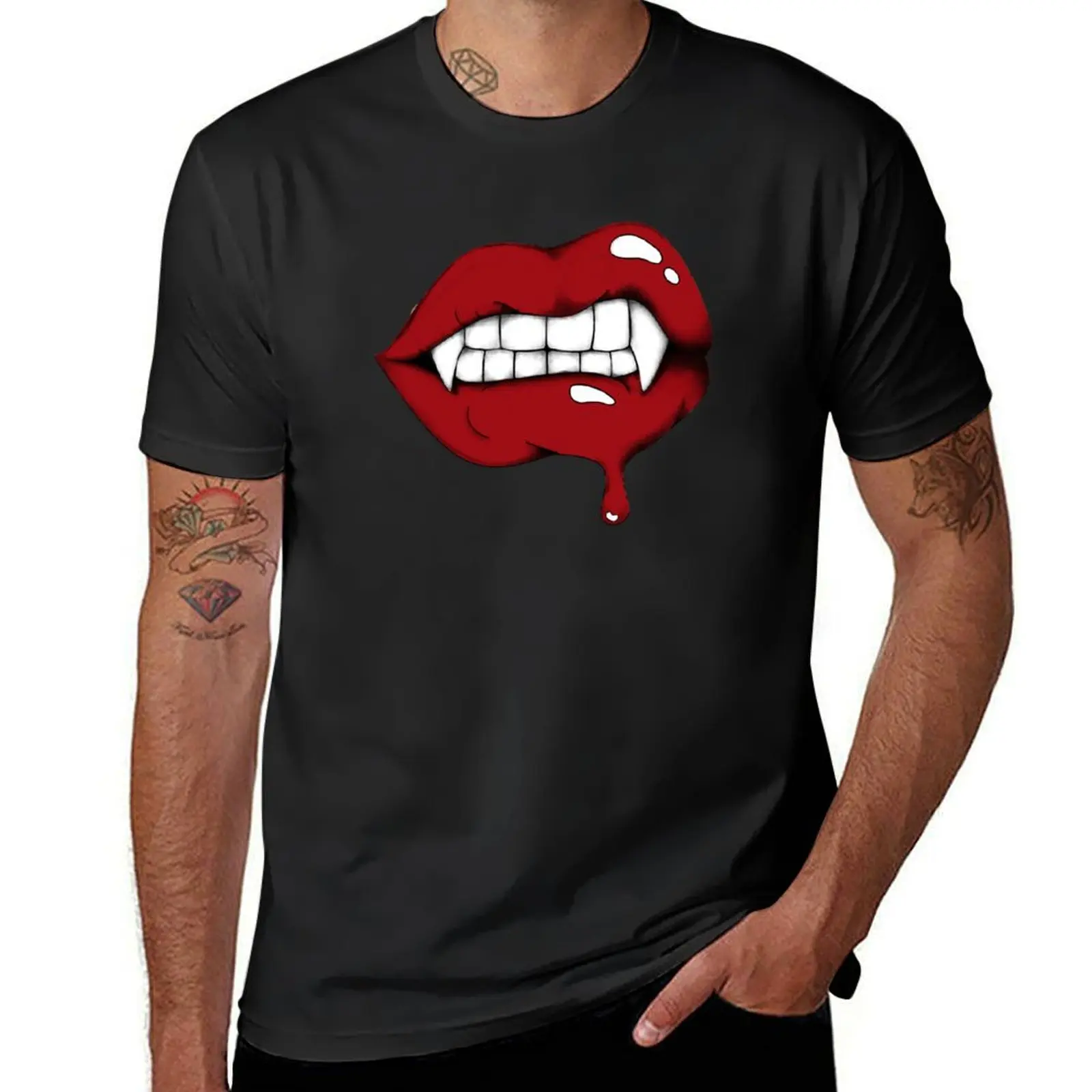 Digital Art Vampire Lips sticker T-Shirt graphic t shirts vintage t shirts clothes man clothes cotton t shirt men
Digital Art Vampire Lips sticker T-Shirt graphic t shirts vintage t shirts clothes man clothes cotton t shirt men