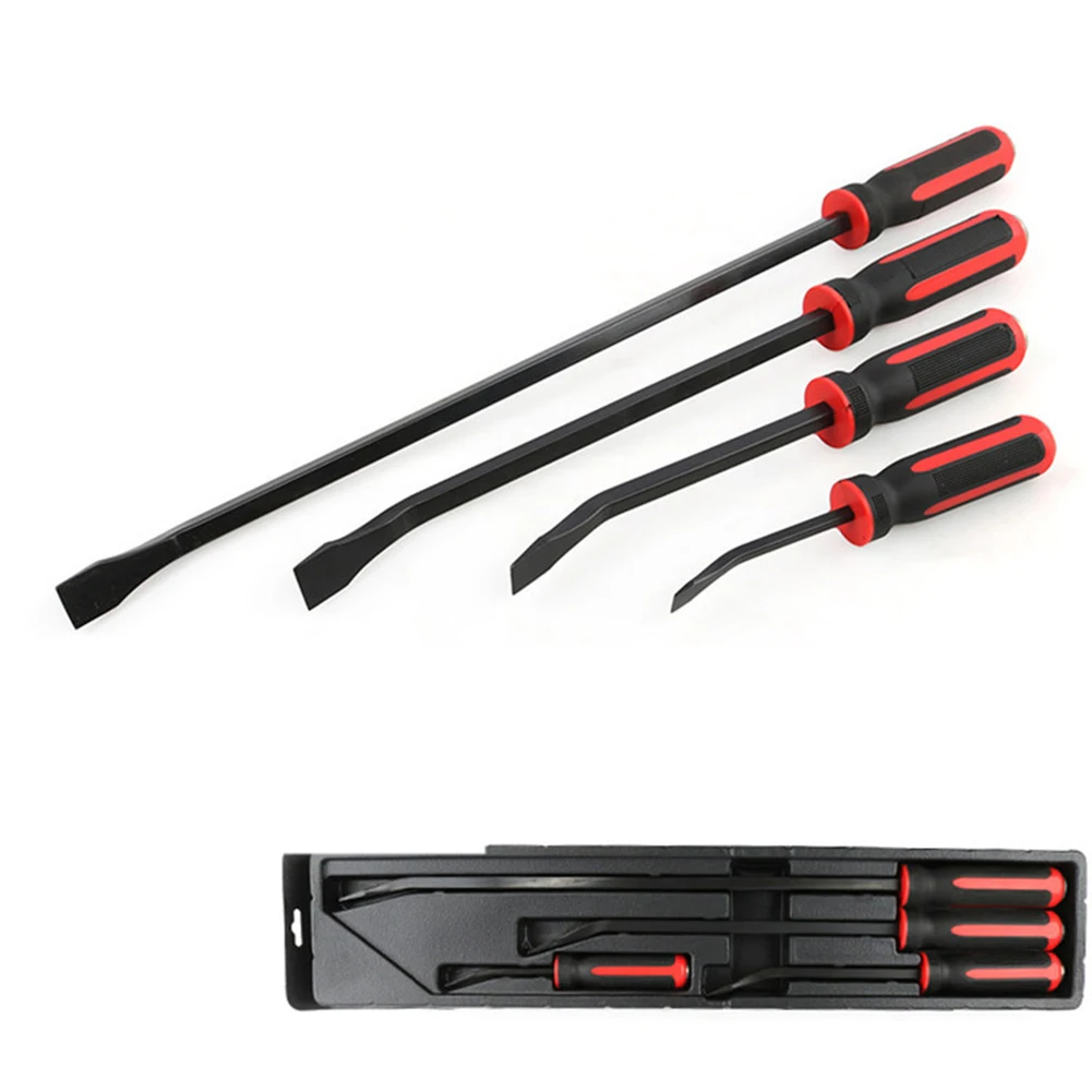 4pcs Pry Bar Set Chromium Heavy Duty Motorcycle Tire Changer Tools 8", 12", 18", 24" Angled Tip Pry Bar Prying Moving Objects
4pcs Pry Bar Set Chromium Heavy Duty Motorcycle Tire Changer Tools 8", 12", 18", 24" Angled Tip Pry Bar Prying Moving Objects