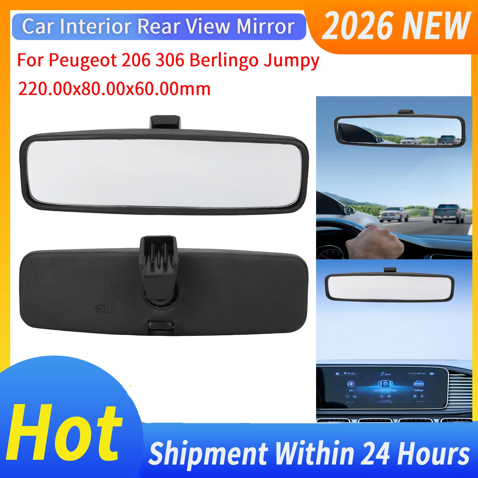 814842 Car Interior Rear View Mirror Replacement Car Inner Rearview Mirror for Peugeot 106 205 Citroen C1 Espace Aygo
814842 Car Interior Rear View Mirror Replacement Car Inner Rearview Mirror for Peugeot 106 205 Citroen C1 Espace Aygo