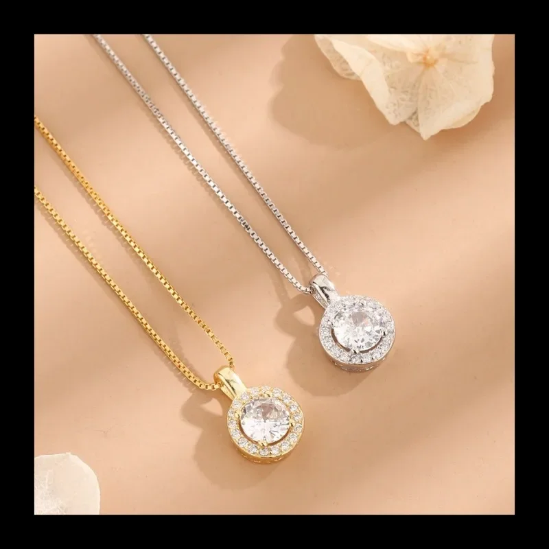 AliExpress new personalized S925 silver large round zircon necklace simple necklace women's niche design sense
AliExpress new personalized S925 silver large round zircon necklace simple necklace women's niche design sense