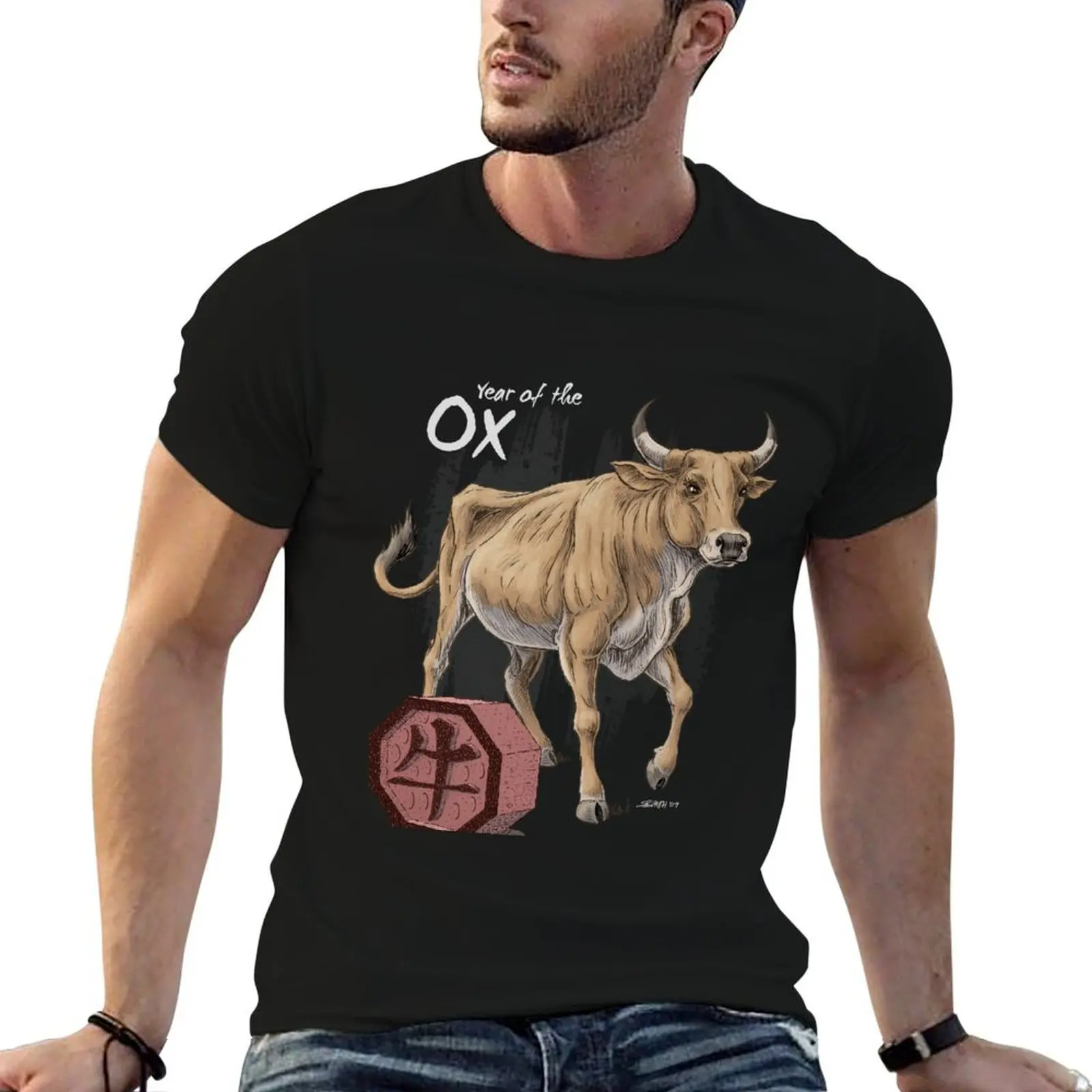 Year of the Ox (for dark shirts) T-Shirt t shirts for man cotton funny man t shirts graphic T-Shirt
Year of the Ox (for dark shirts) T-Shirt t shirts for man cotton funny man t shirts graphic T-Shirt