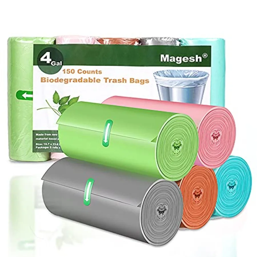 Small Trash Bags Biodegradable, 4 Gallon Trash Bag/Garbage Bags, Extra Strong 150 Count Small Garbage Bags 4 Gallon Leak-proof,
Small Trash Bags Biodegradable, 4 Gallon Trash Bag/Garbage Bags, Extra Strong 150 Count Small Garbage Bags 4 Gallon Leak-proof,