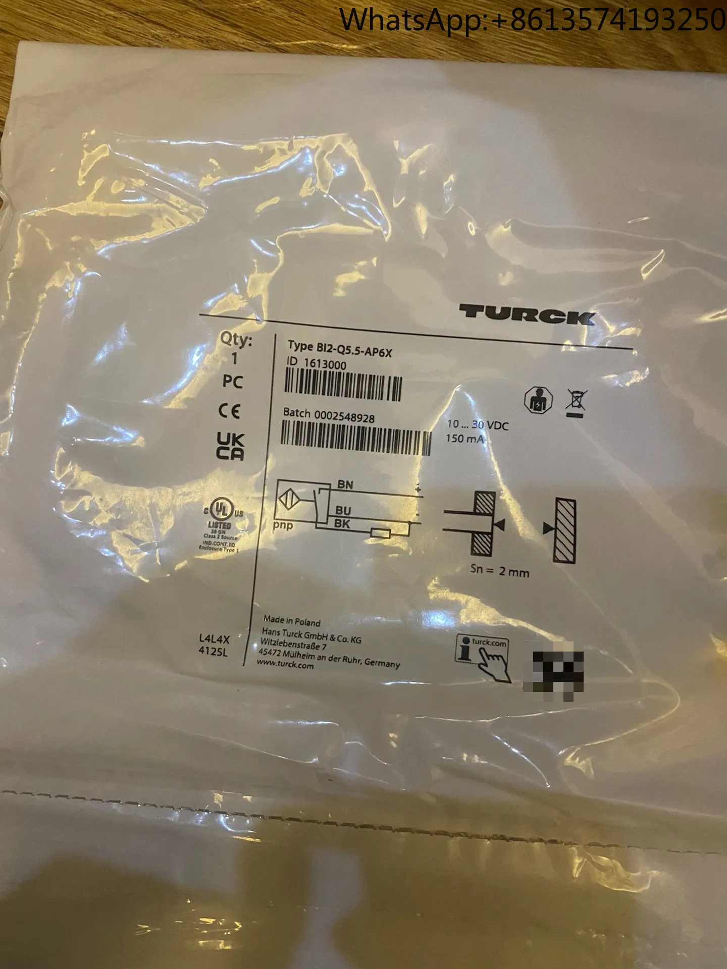 TURCK BI2-Q5.5-AP6X Proximity Switchin stock
TURCK BI2-Q5.5-AP6X Proximity Switchin stock