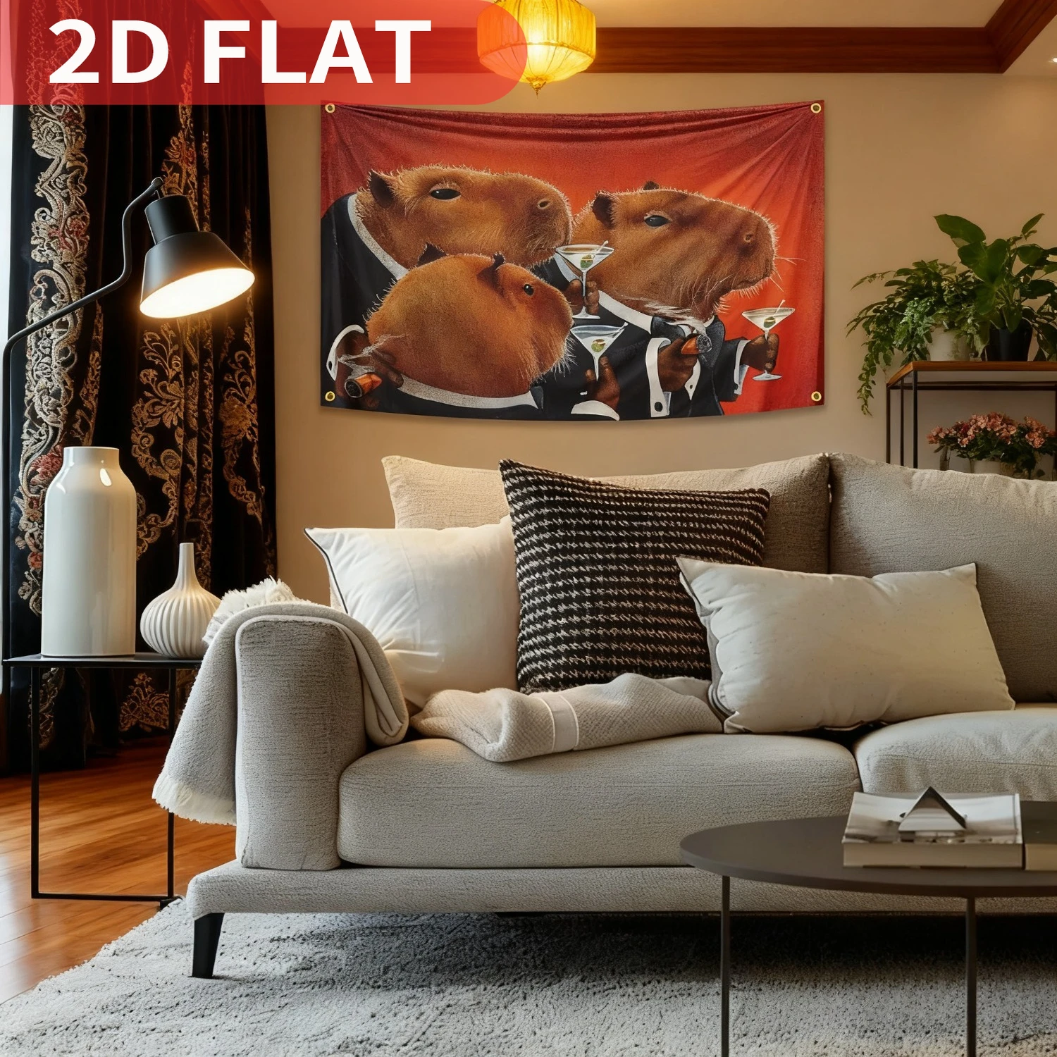 1pc Cute Capybara Funny Flag 3X5 Ft, Durable Polyester Fabric with 4 Brass Grommets for Bedroom College Dorm Room Yard Decor
1pc Cute Capybara Funny Flag 3X5 Ft, Durable Polyester Fabric with 4 Brass Grommets for Bedroom College Dorm Room Yard Decor