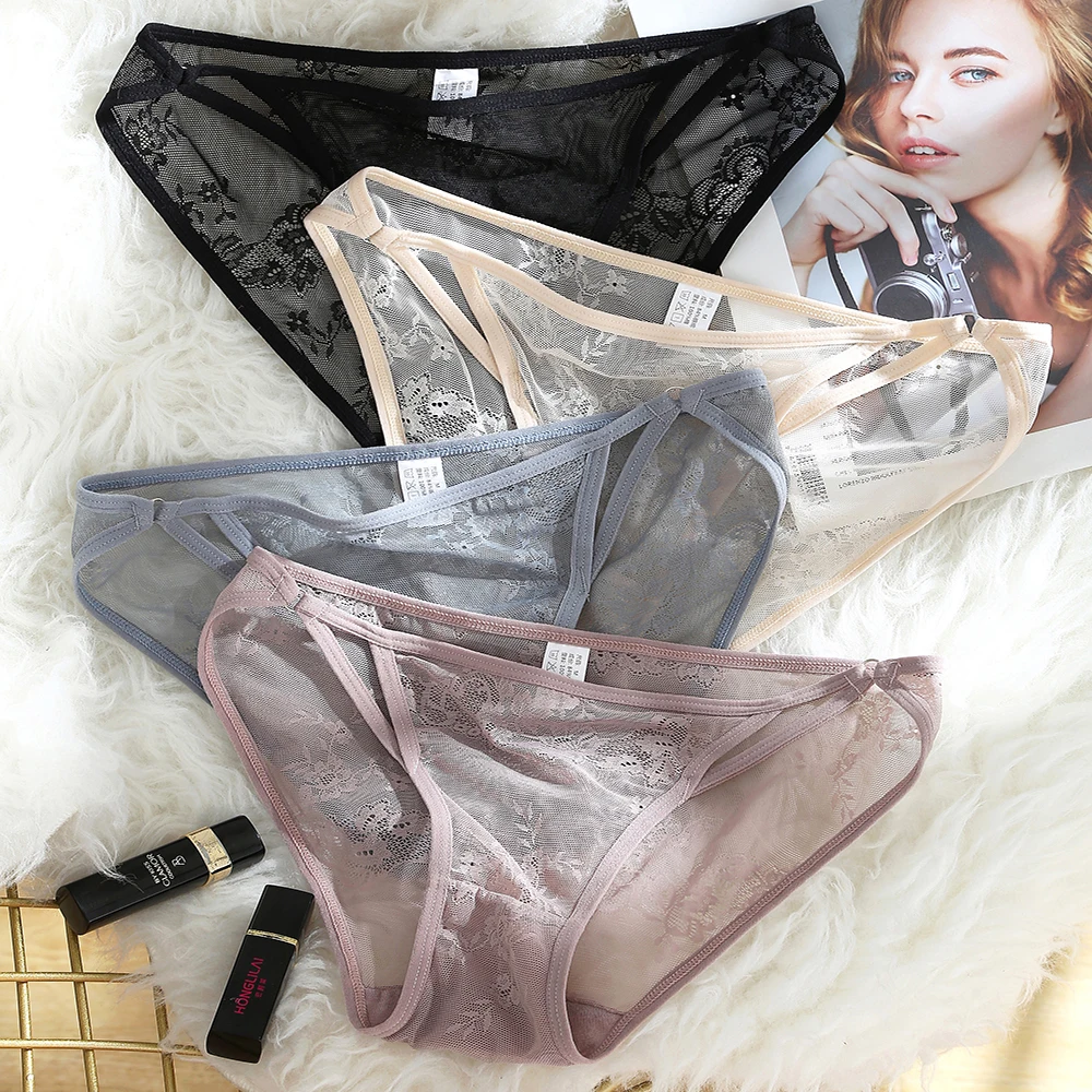 Breathable Transparent Cotton Crotch For Women Low Waist Sexy Intimates Lace Panties Nylon Floral Briefs
Breathable Transparent Cotton Crotch For Women Low Waist Sexy Intimates Lace Panties Nylon Floral Briefs