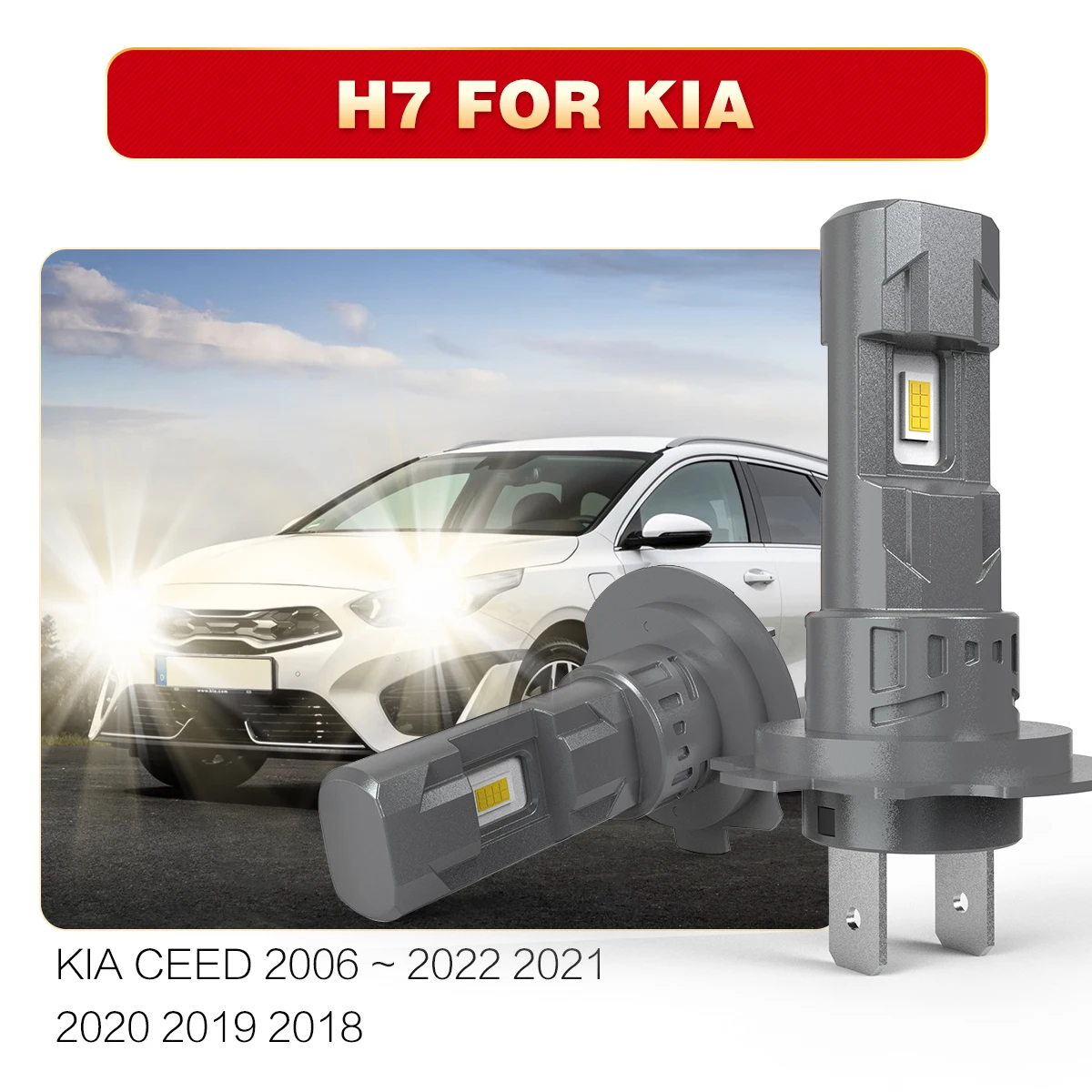 AUHSSAN 2x H7 Led Headlight Canbus Car Bulb 6000K White Fog Light Diode Lamp 55w For Kia Ceed 2006 ~ 2022 2021 2020 2019 2018
AUHSSAN 2x H7 Led Headlight Canbus Car Bulb 6000K White Fog Light Diode Lamp 55w For Kia Ceed 2006 ~ 2022 2021 2020 2019 2018