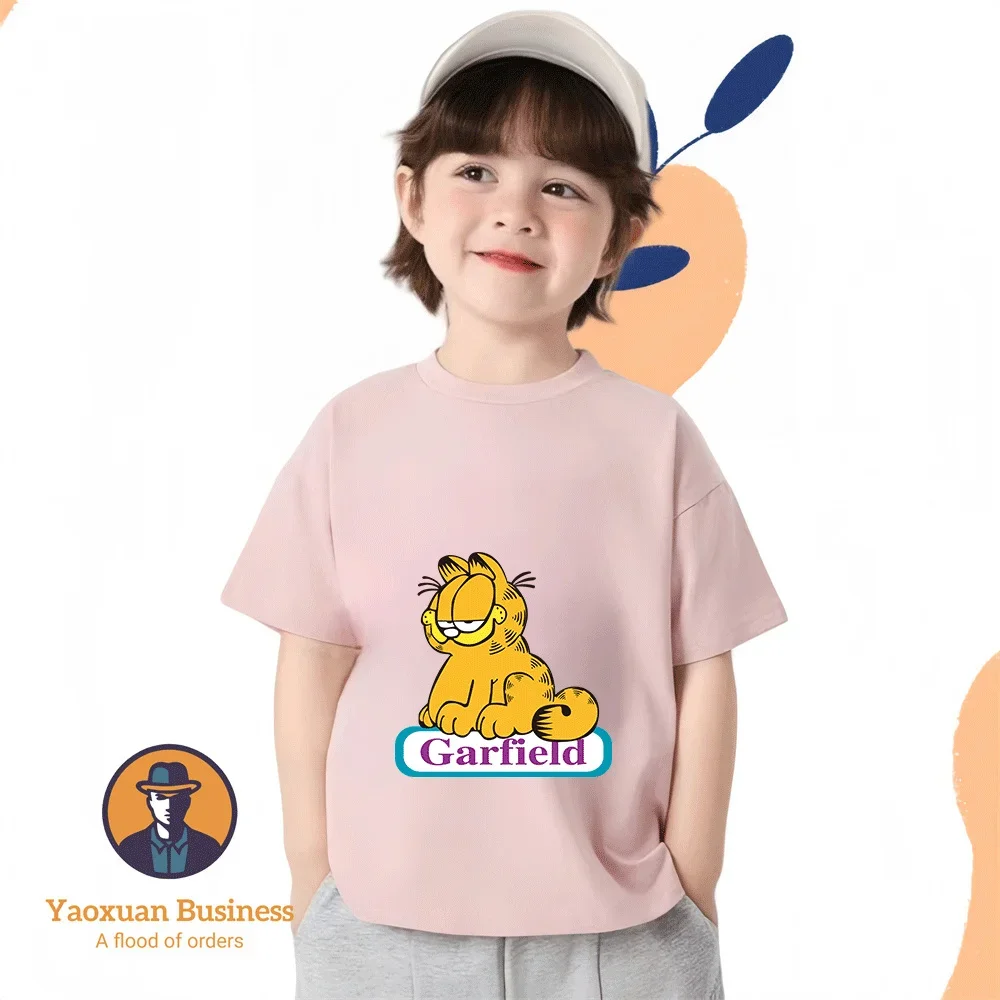 The Garfield Show Anime Print 2-14Y Boys Girls Round Neck Pure Cotton T Shirt Summer Daily Outfit
The Garfield Show Anime Print 2-14Y Boys Girls Round Neck Pure Cotton T Shirt Summer Daily Outfit