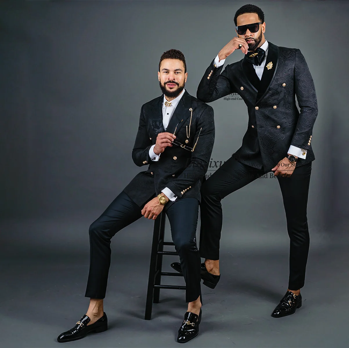 Fashion Jacquard Pattern Slim Fit Men Suits 2 Pieces Set Groom Wedding Tuxedos Business Male Prom Blazer Party disfraz hombre
Fashion Jacquard Pattern Slim Fit Men Suits 2 Pieces Set Groom Wedding Tuxedos Business Male Prom Blazer Party disfraz hombre