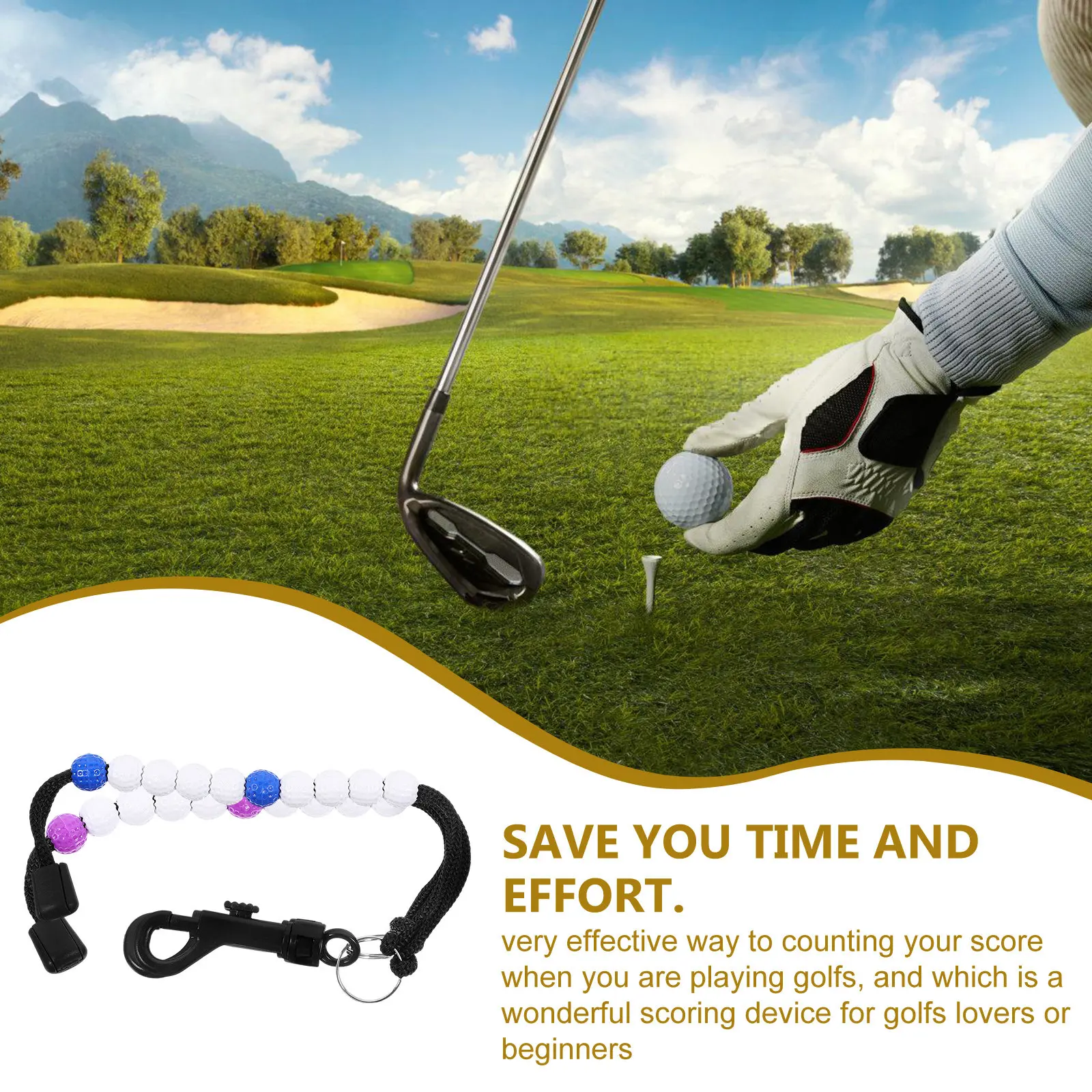 2Pcs Golf Wrist Stroke Counter ABS Nylon Bead for Golfing Scoring Tool Portable Game Assistant Outdoor Sport
2Pcs Golf Wrist Stroke Counter ABS Nylon Bead for Golfing Scoring Tool Portable Game Assistant Outdoor Sport