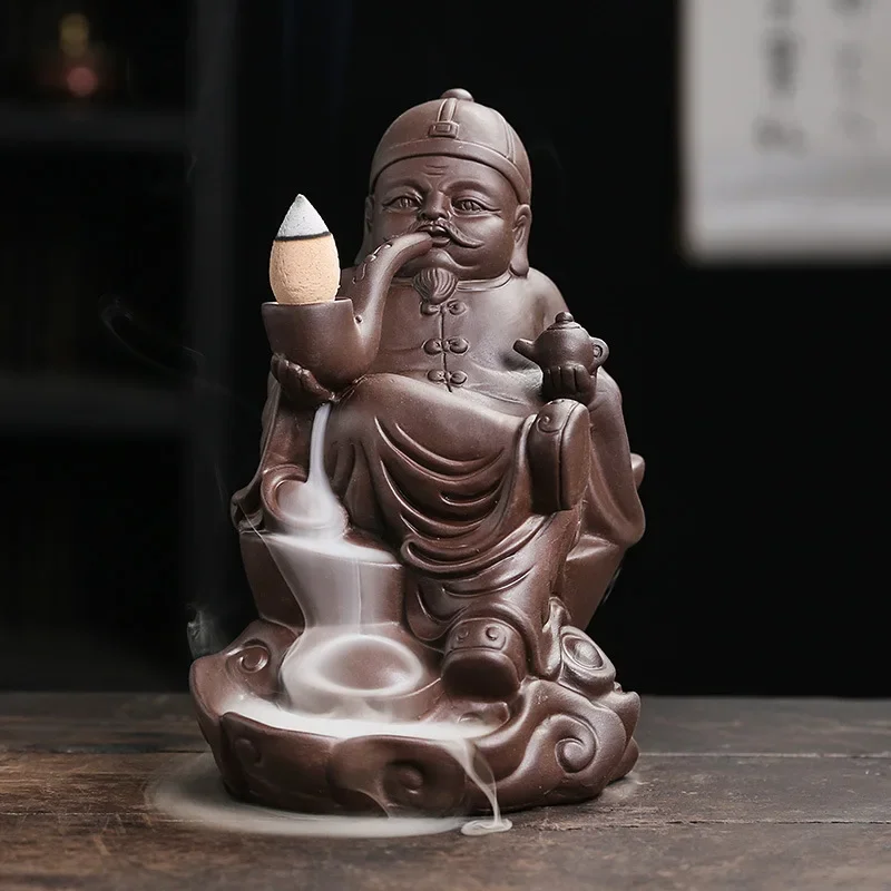 Ceramic Handicrafts Relaxation Old Man Backflow Incense Burner Incense Holder Censer Home Ornament
Ceramic Handicrafts Relaxation Old Man Backflow Incense Burner Incense Holder Censer Home Ornament