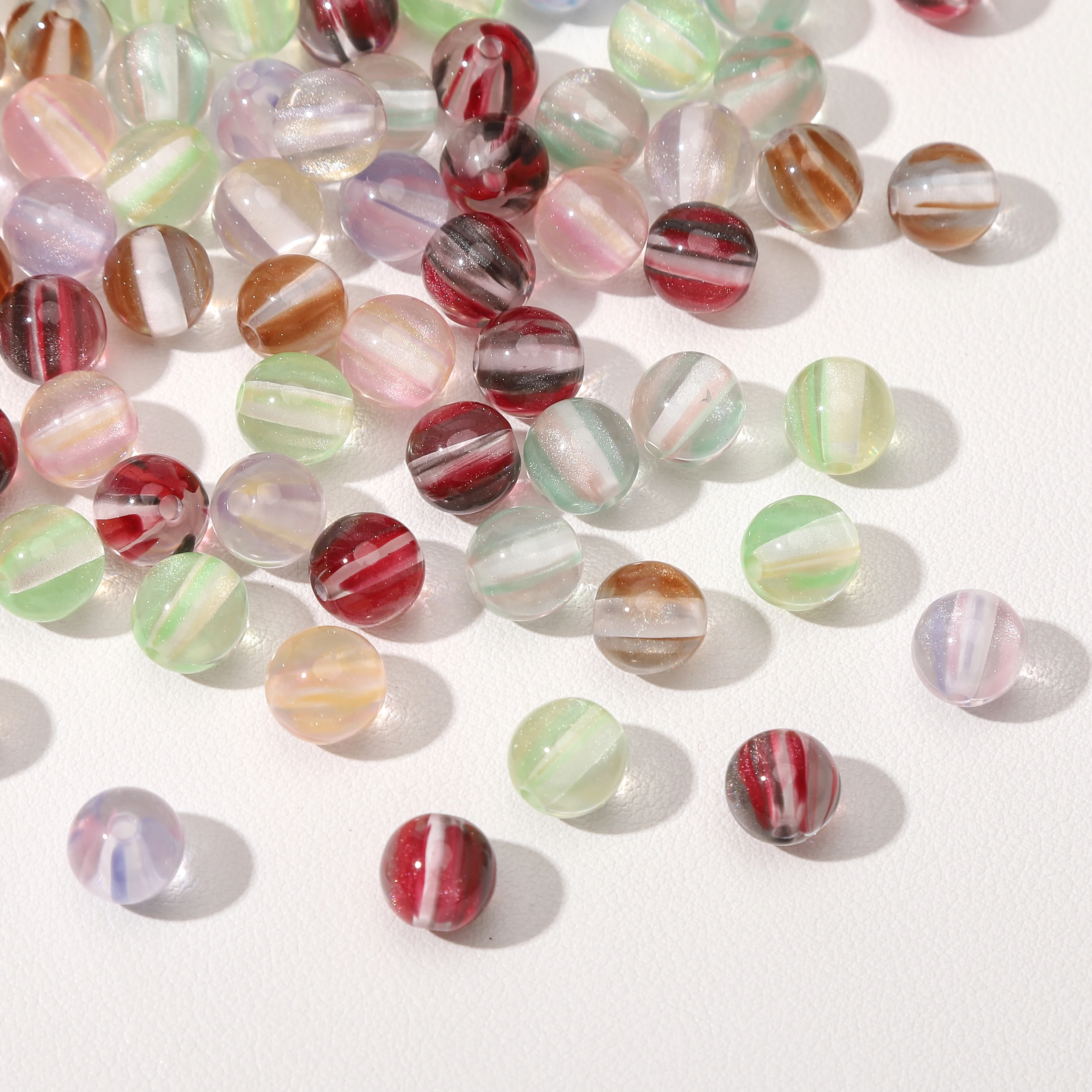 8mm 100Pcs Colorful Round Resin Loose Spacer Beads for Jewelry Making DIY Bracelet Necklace Earrings Handmade Craft Materials
8mm 100Pcs Colorful Round Resin Loose Spacer Beads for Jewelry Making DIY Bracelet Necklace Earrings Handmade Craft Materials