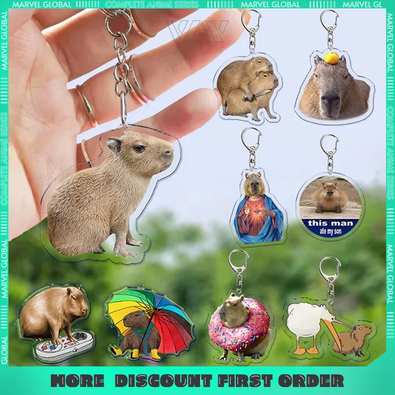 Креативный брелок с изображением животных и капибары, забавный милый мультяшный акриловый мешок, кулон, брелок, аксессуары, автомобильные декоративные подарки для мальчиков и девочек
Креативный брелок с изображением животных и капибары, забавный милый мультяшный акриловый мешок, кулон, брелок, аксессуары, автомобильные декоративные подарки для мальчиков и девочек