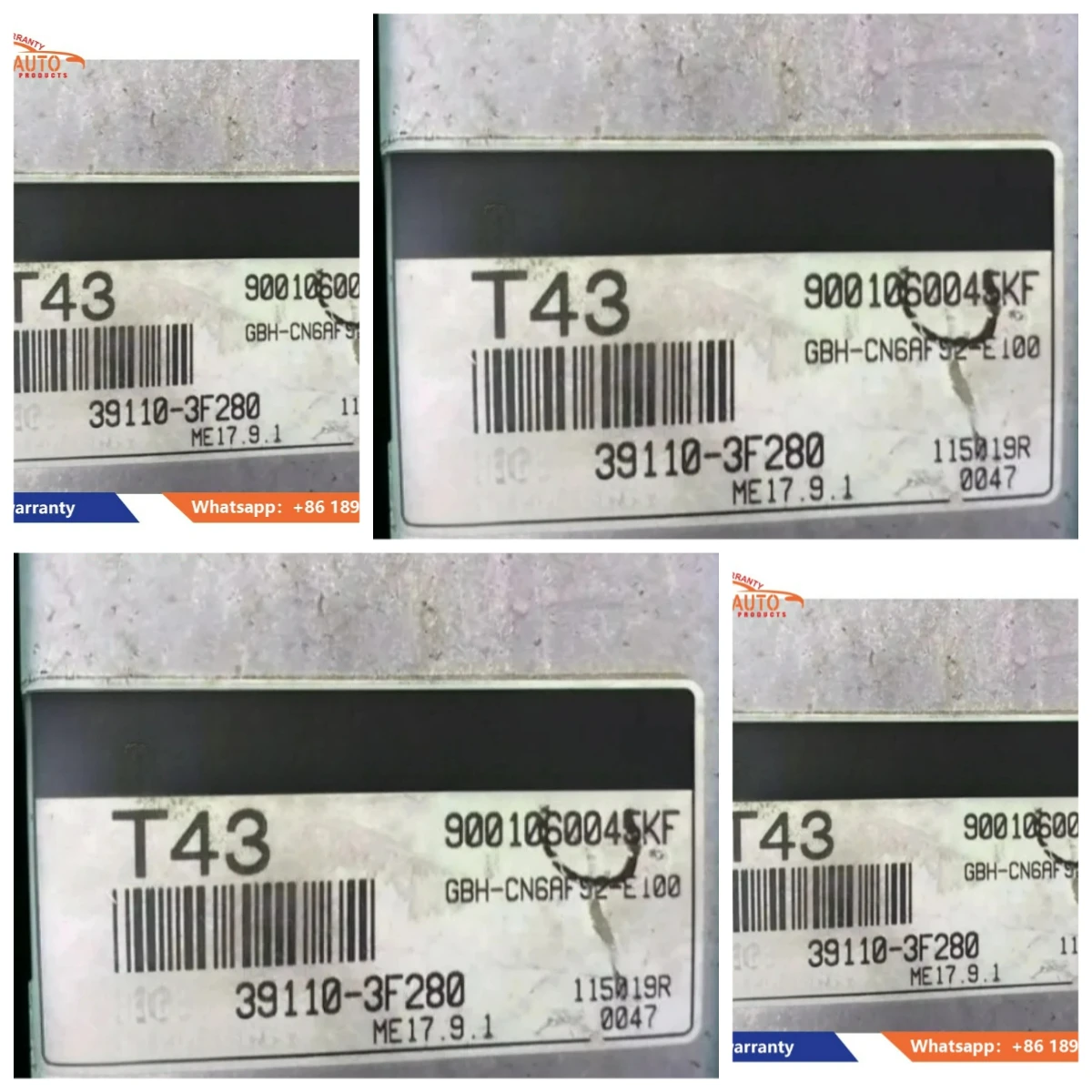 new 39110-3F280 Electronic for Control Unit ECU Engine Computer Board T43 ME17.9.1
new 39110-3F280 Electronic for Control Unit ECU Engine Computer Board T43 ME17.9.1