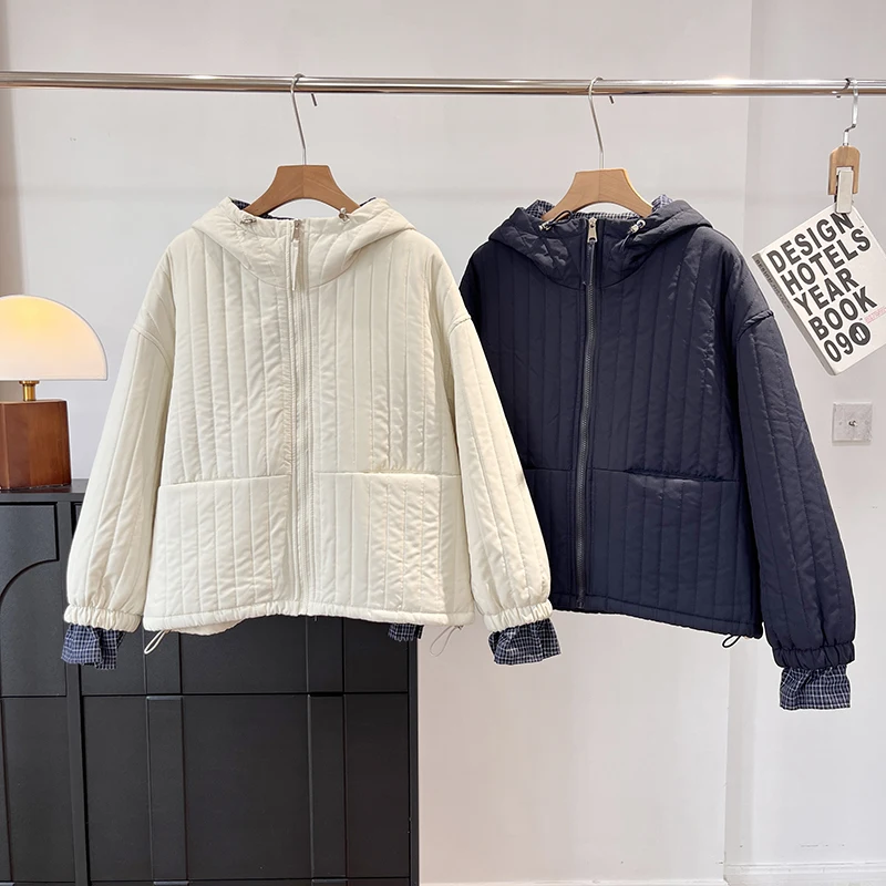 Faionable Hooded Casual Contrast Color Cotton Jaet Versatile All-Weather Comfortable Fit Zipper Closure Long Sve Coat
Faionable Hooded Casual Contrast Color Cotton Jaet Versatile All-Weather Comfortable Fit Zipper Closure Long Sve Coat