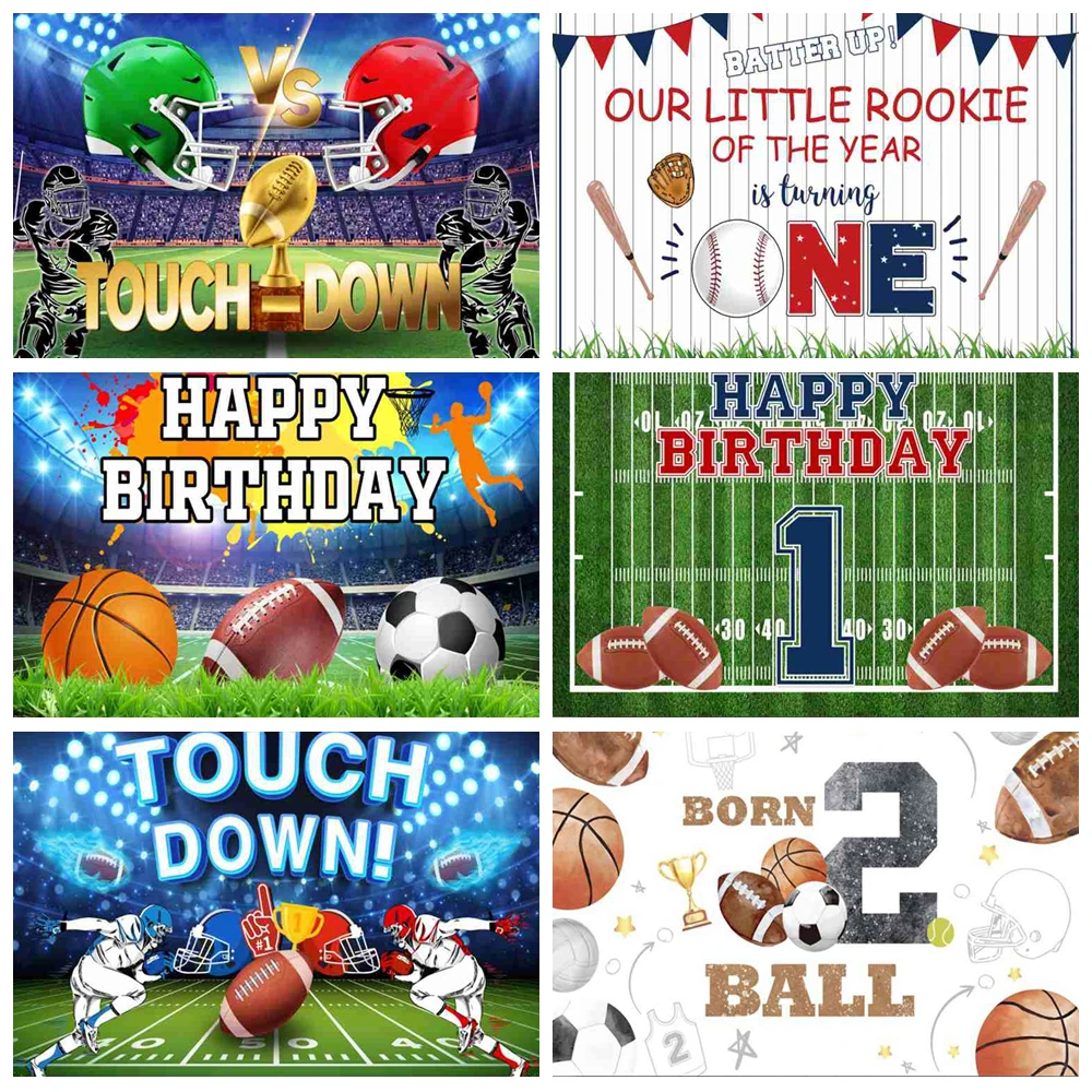 Touch Down Rugby Boys Birthday Backdrop Super Bowl American Football Field Sport Stadium Kids Birthday Photography Backdground
Touch Down Rugby Boys Birthday Backdrop Super Bowl American Football Field Sport Stadium Kids Birthday Photography Backdground