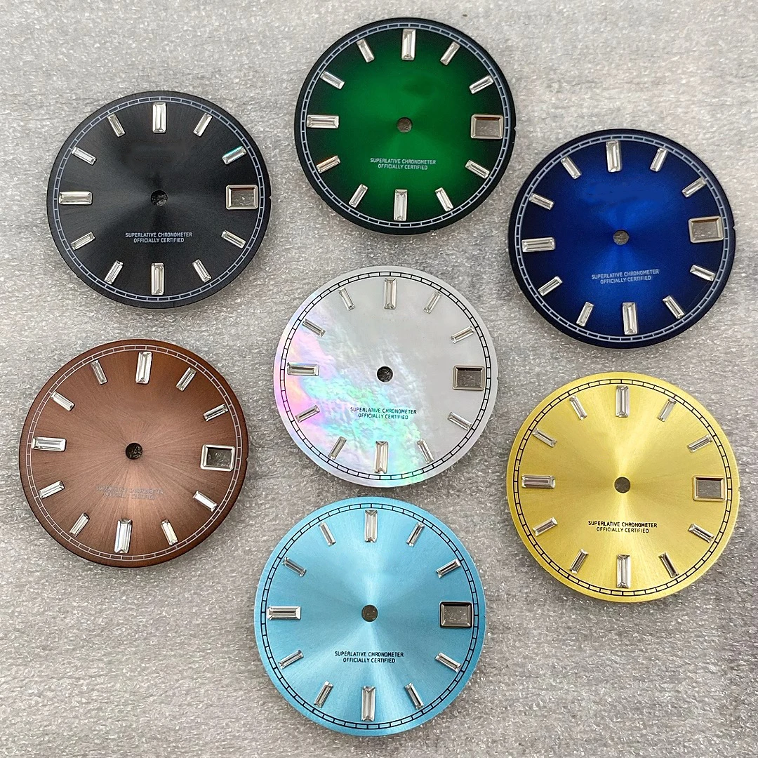 NH35 dial S dial 28.5mm diameter Mother of Pearl style fit for NH35/36 movement watch modification accessories
NH35 dial S dial 28.5mm diameter Mother of Pearl style fit for NH35/36 movement watch modification accessories
