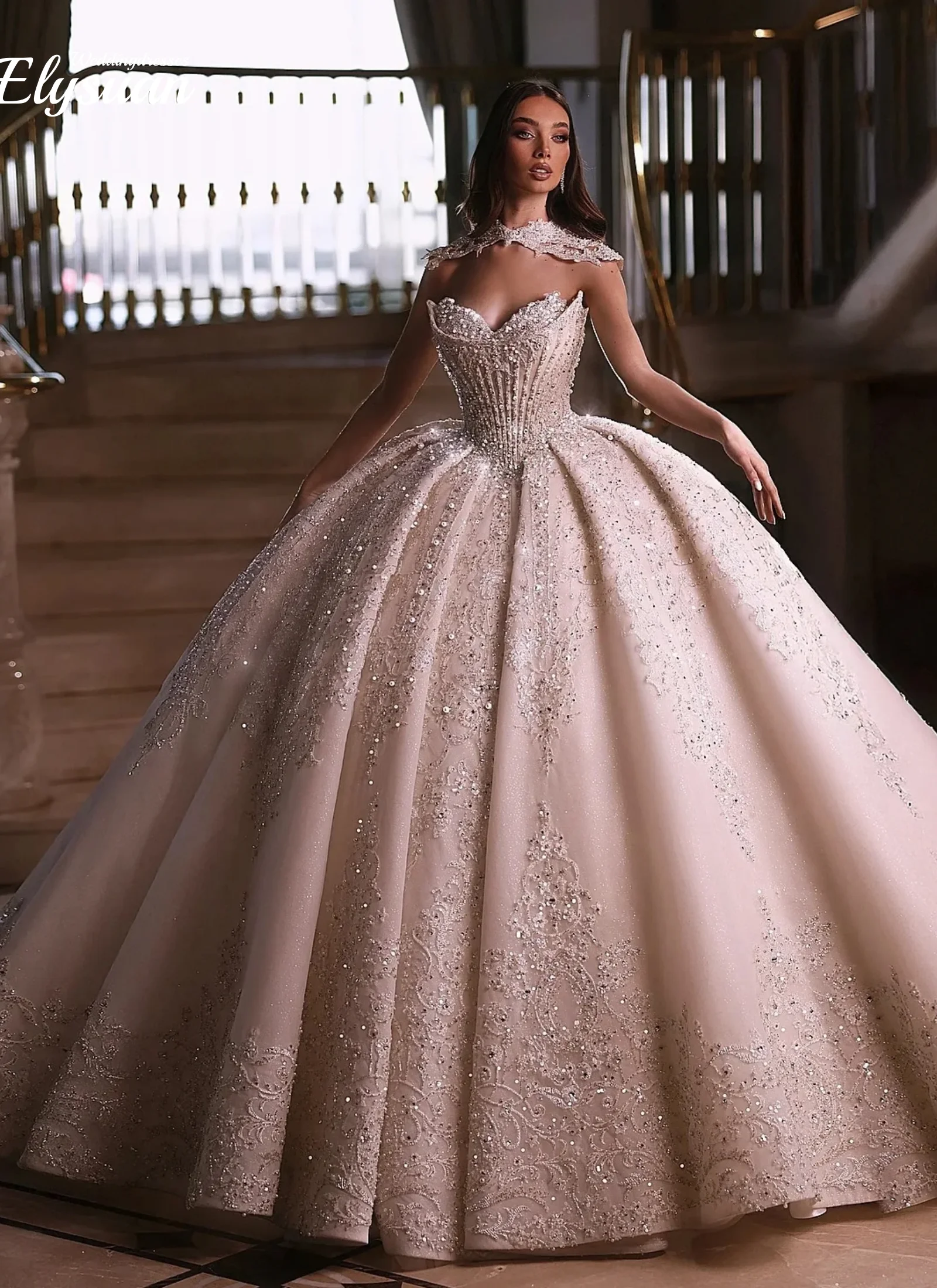 Женское бальное платье с вырезом в форме сердца по индивидуальному заказу, роскошное свадебное платье без рукавов с кружевом из бисера
Женское бальное платье с вырезом в форме сердца по индивидуальному заказу, роскошное свадебное платье без рукавов с кружевом из бисера