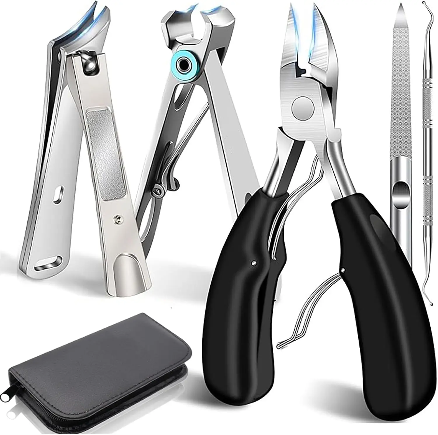 Heavy Duty Toenail Clippers for Seniors - Angled Head, Wide Jaw, Slanted Nail Trimmer for Thick & Ingrown Toenails
Heavy Duty Toenail Clippers for Seniors - Angled Head, Wide Jaw, Slanted Nail Trimmer for Thick & Ingrown Toenails