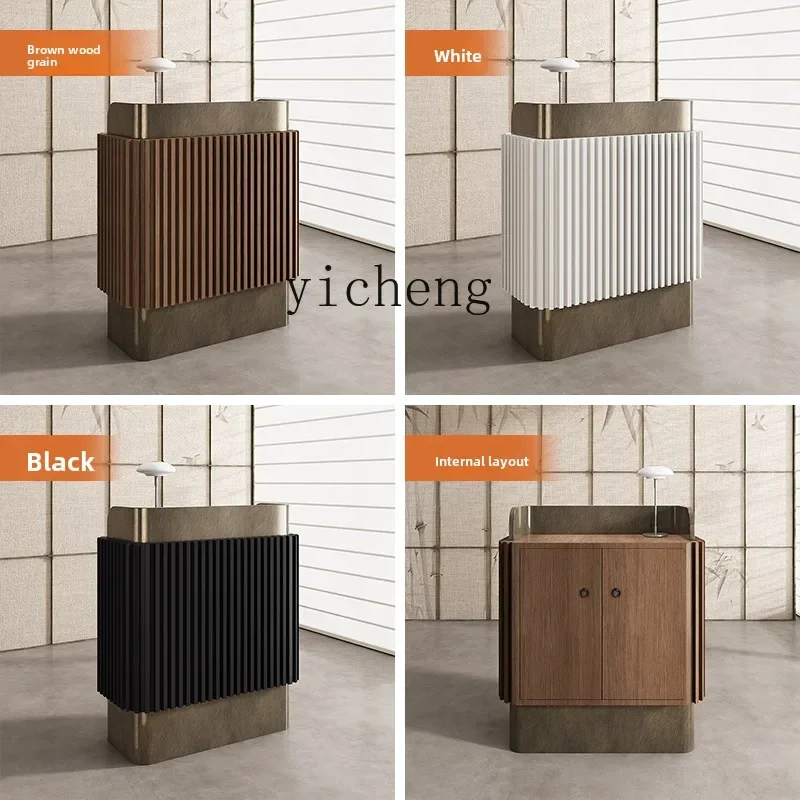 LX Reception Desk Beauty Salon Front Desk Stainless Steel Light Luxury Restaurant
LX Reception Desk Beauty Salon Front Desk Stainless Steel Light Luxury Restaurant