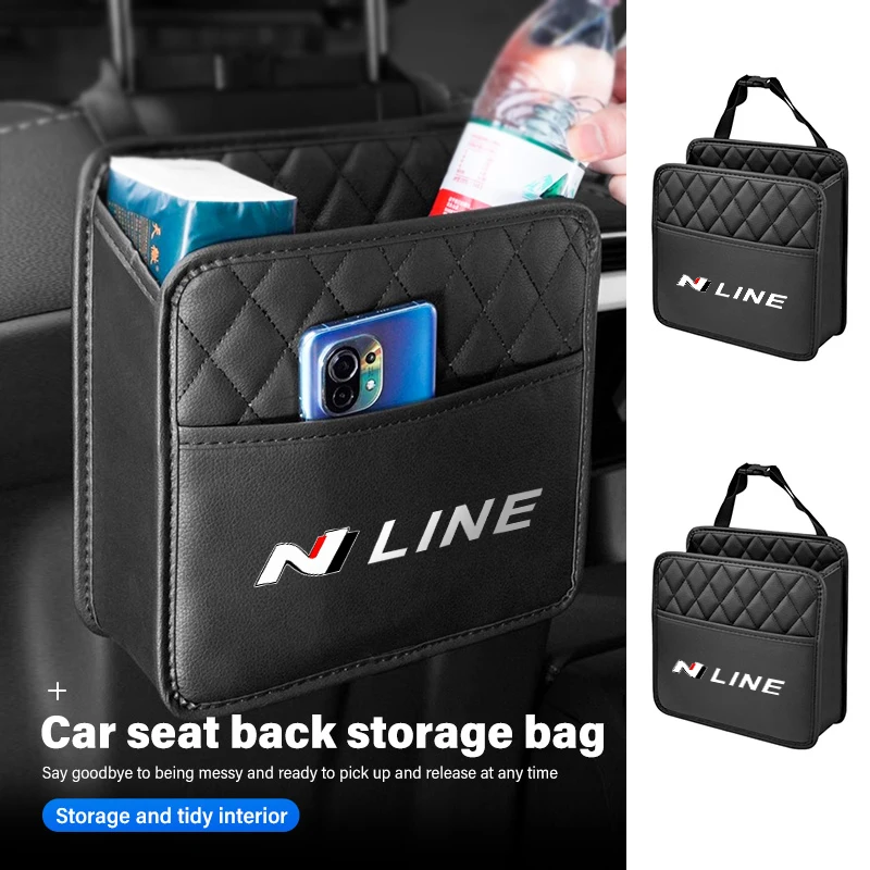 Multifunctional Car Seat Storage Bag Leather Hanging Garbage Storage Bag For Hyundai N Line Tuscon NX4 I20 I30 I10 Sonata
Multifunctional Car Seat Storage Bag Leather Hanging Garbage Storage Bag For Hyundai N Line Tuscon NX4 I20 I30 I10 Sonata