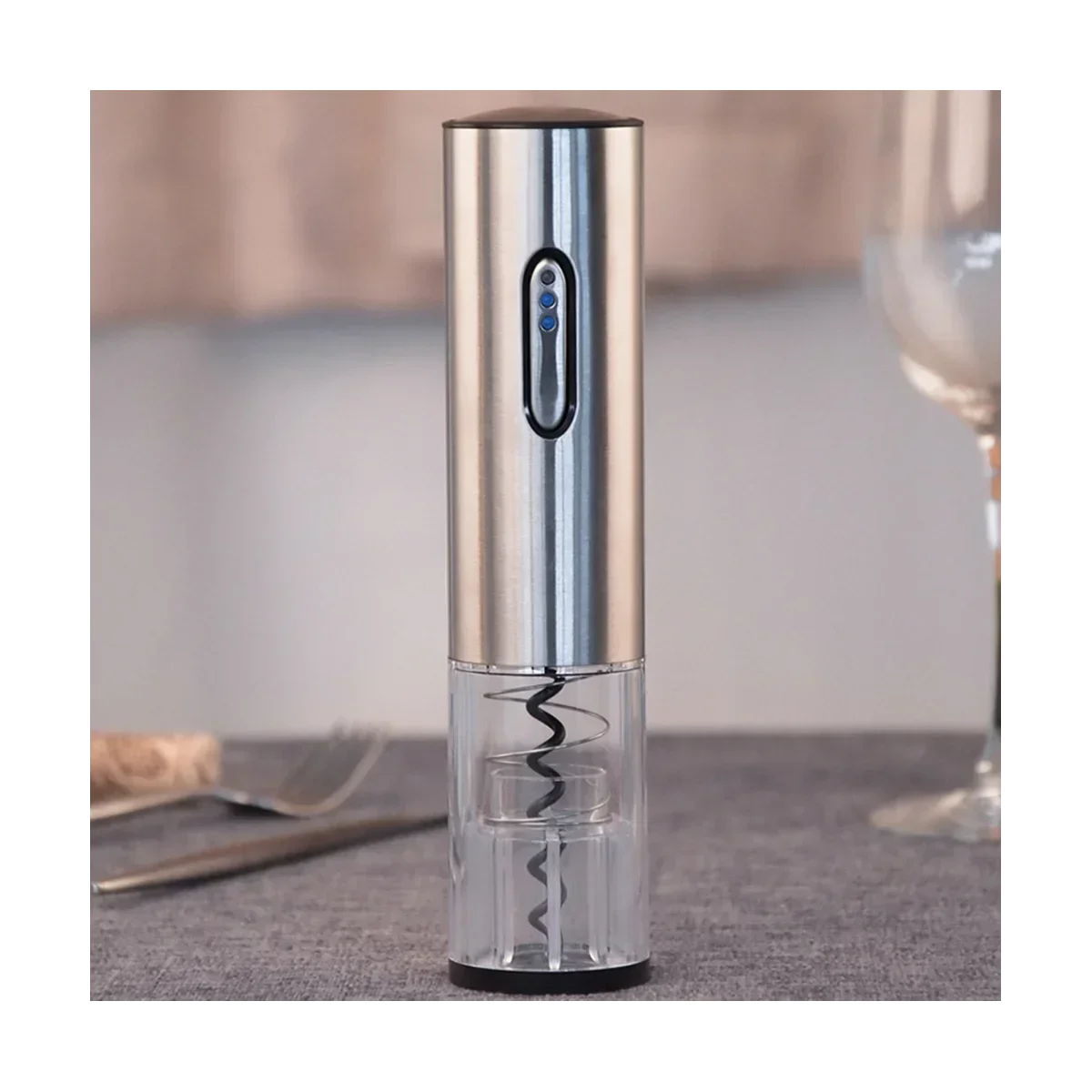 Electric Wine Opener Rechargeable Corkscrew with Foil Cutter Vacuum Stopper and Wine Pourer Wine Bottles Opener
Electric Wine Opener Rechargeable Corkscrew with Foil Cutter Vacuum Stopper and Wine Pourer Wine Bottles Opener