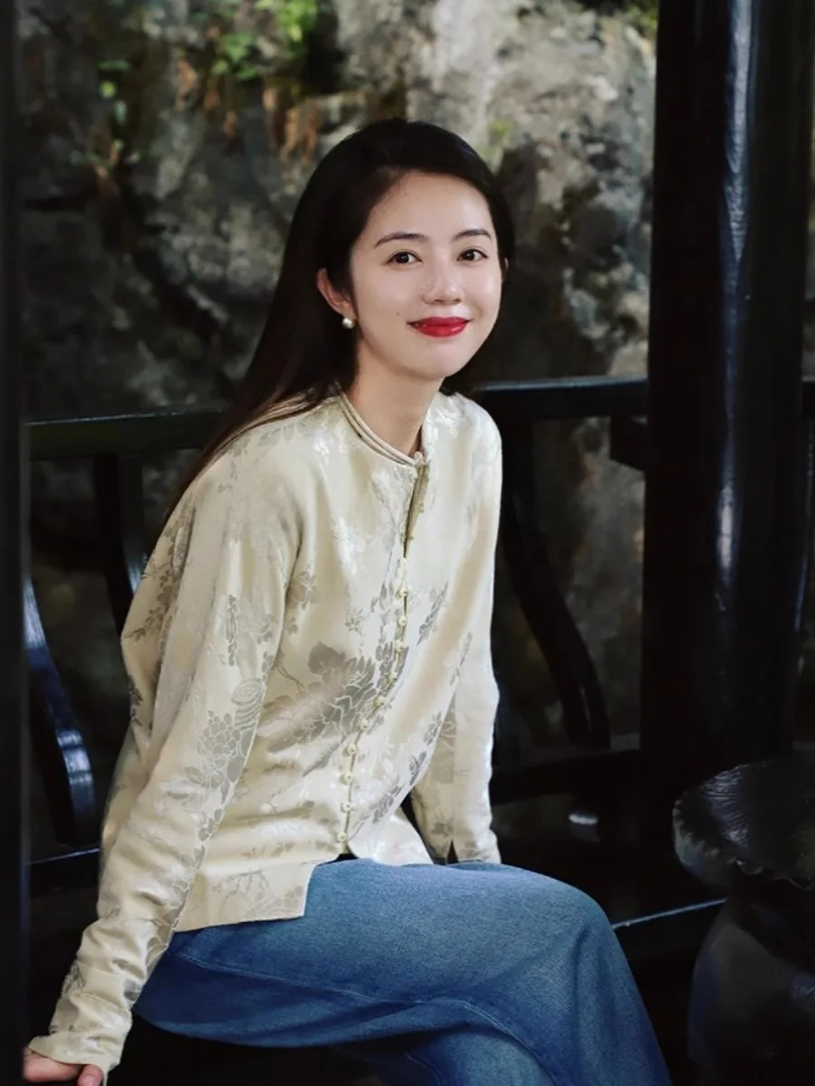 ROUJE KEFSS Spring Autumn New Style Traditional Chinese Button Shirt Zen Tea Clothing Women's Top Zen Women's Wear
ROUJE KEFSS Spring Autumn New Style Traditional Chinese Button Shirt Zen Tea Clothing Women's Top Zen Women's Wear