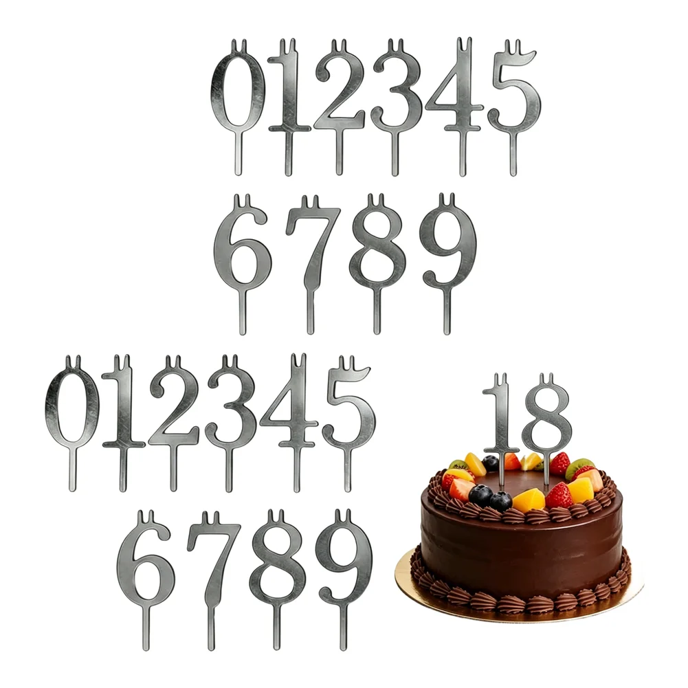 20 Piece Stainless Steel Number Candle Holders for Cakes with Compact PP Storage Box for Birthday Parties and Special
20 Piece Stainless Steel Number Candle Holders for Cakes with Compact PP Storage Box for Birthday Parties and Special