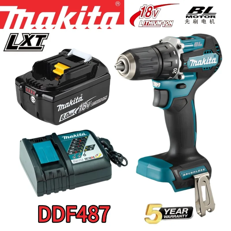Аккумуляторный ударный шуруповерт Makita DDF487 18В, бесщеточный, 3 режима крутящего момента, патрон 13 мм, для сверления и крепления в каменной кладке
Аккумуляторный ударный шуруповерт Makita DDF487 18В, бесщеточный, 3 режима крутящего момента, патрон 13 мм, для сверления и крепления в каменной кладке