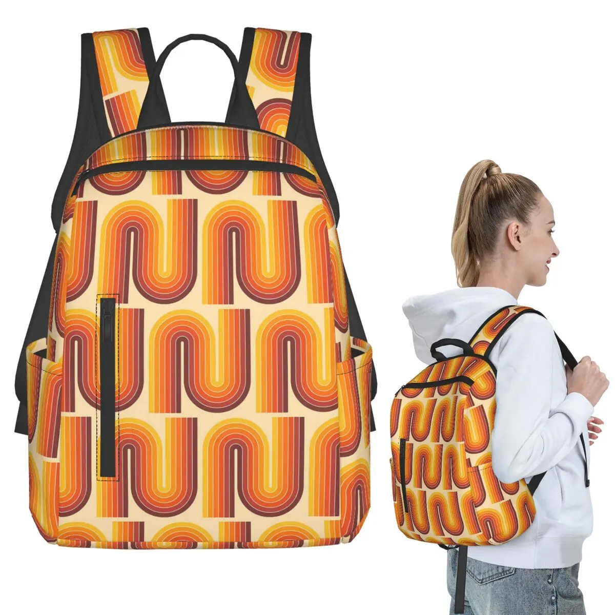 Retro Geometric Double Arch Design 522 Backpack Student BookBag Children School Bag Computer Shoulder Bags Boys Girls
Retro Geometric Double Arch Design 522 Backpack Student BookBag Children School Bag Computer Shoulder Bags Boys Girls