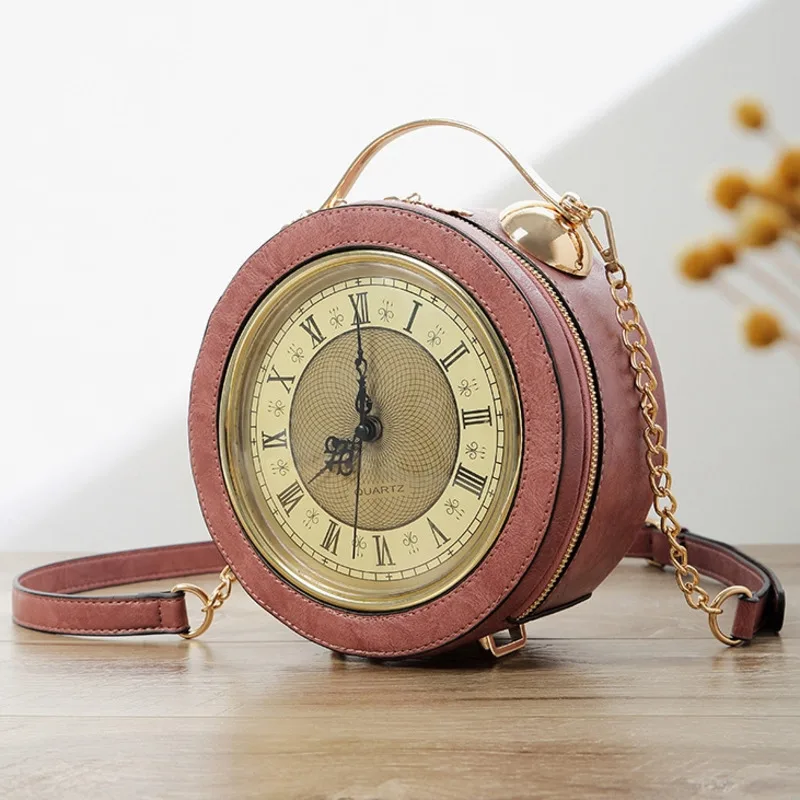 Y2K 3D Clock Bag Women's Handbag Crossbody Bag Girl Personalized Chain Flower Zipper PU Round Clock Shaped Shoulder Tote Bag New
Y2K 3D Clock Bag Women's Handbag Crossbody Bag Girl Personalized Chain Flower Zipper PU Round Clock Shaped Shoulder Tote Bag New