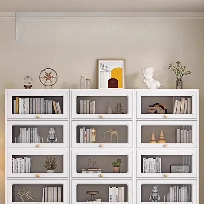 Glass door Solid wood bookshelf Shelf with door Floor-to-ceiling household simple living room display storage cabinet
Glass door Solid wood bookshelf Shelf with door Floor-to-ceiling household simple living room display storage cabinet