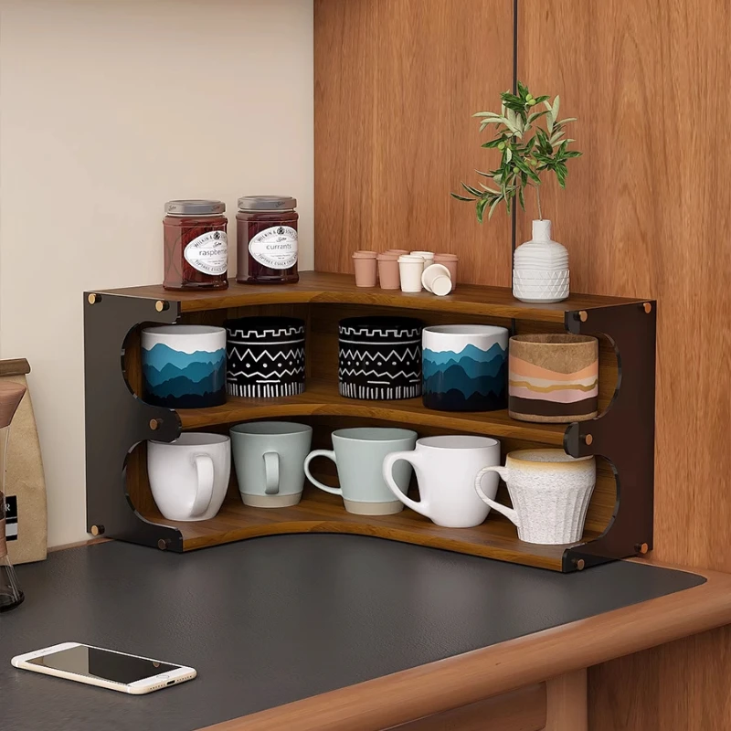 Rotatable Wooden Kitchen Organizer - Coffee Corner Storage Shelf with Open Design for Cups Bar Tools Countertop Wall Corner
Rotatable Wooden Kitchen Organizer - Coffee Corner Storage Shelf with Open Design for Cups Bar Tools Countertop Wall Corner