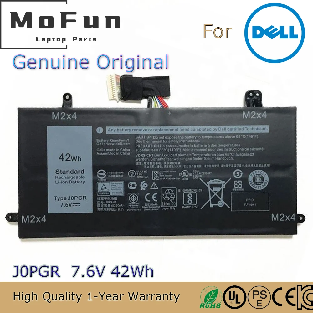 Новый оригинальный аккумулятор J0PGR 7,6 V 42Wh для ноутбука Dell Latitude 5285 5290 0J0PGR JOPGR 0FTH6F
Новый оригинальный аккумулятор J0PGR 7,6 V 42Wh для ноутбука Dell Latitude 5285 5290 0J0PGR JOPGR 0FTH6F